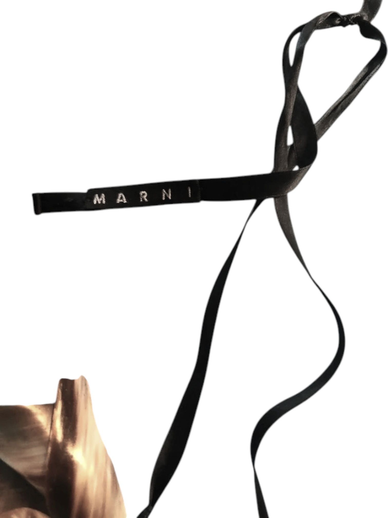 Marni Marni Sculptural Horn Pendant Necklace with Grosgrain Tie Size ONE SIZE - 2 Thumbnail