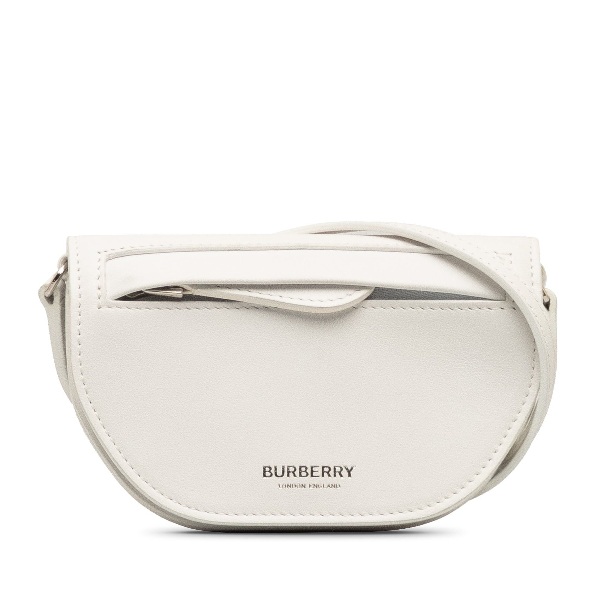 image of Burberry Micro Olympia Crossbody Crossbody Bag in White, Women's