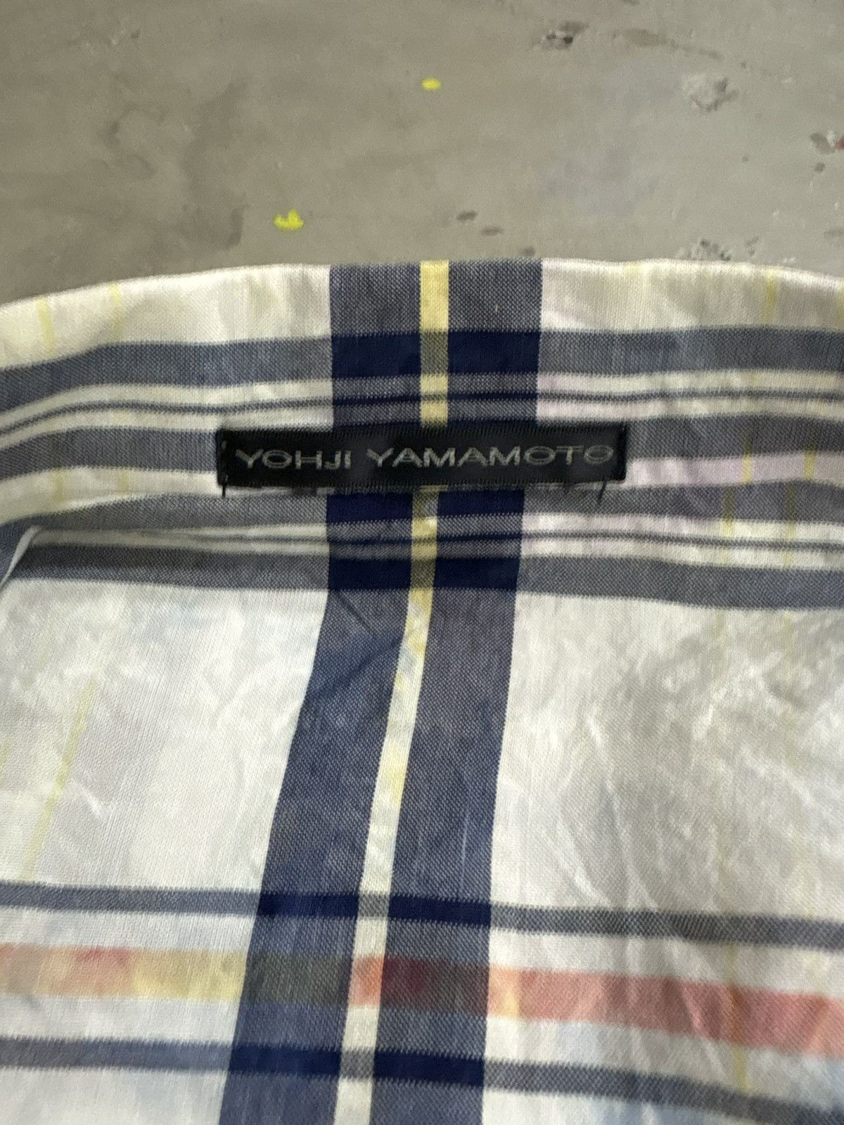 Yohji Yamamoto Vintage Rayon Yohji Yamamoto Ys Blazer Plaid Patchwork Size 50R - 9 Thumbnail