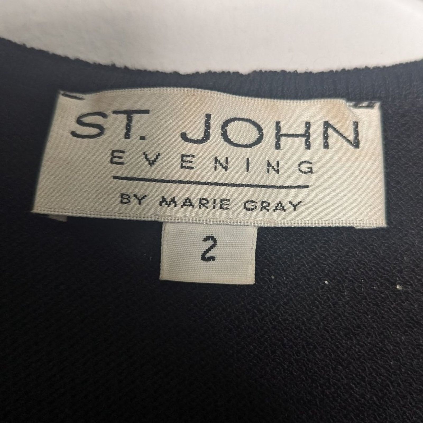 St. John St. John Evening Vintage Black Starburst Sparkle Cardigan Size XS / US 0-2 / IT 36-38 - 3 Thumbnail