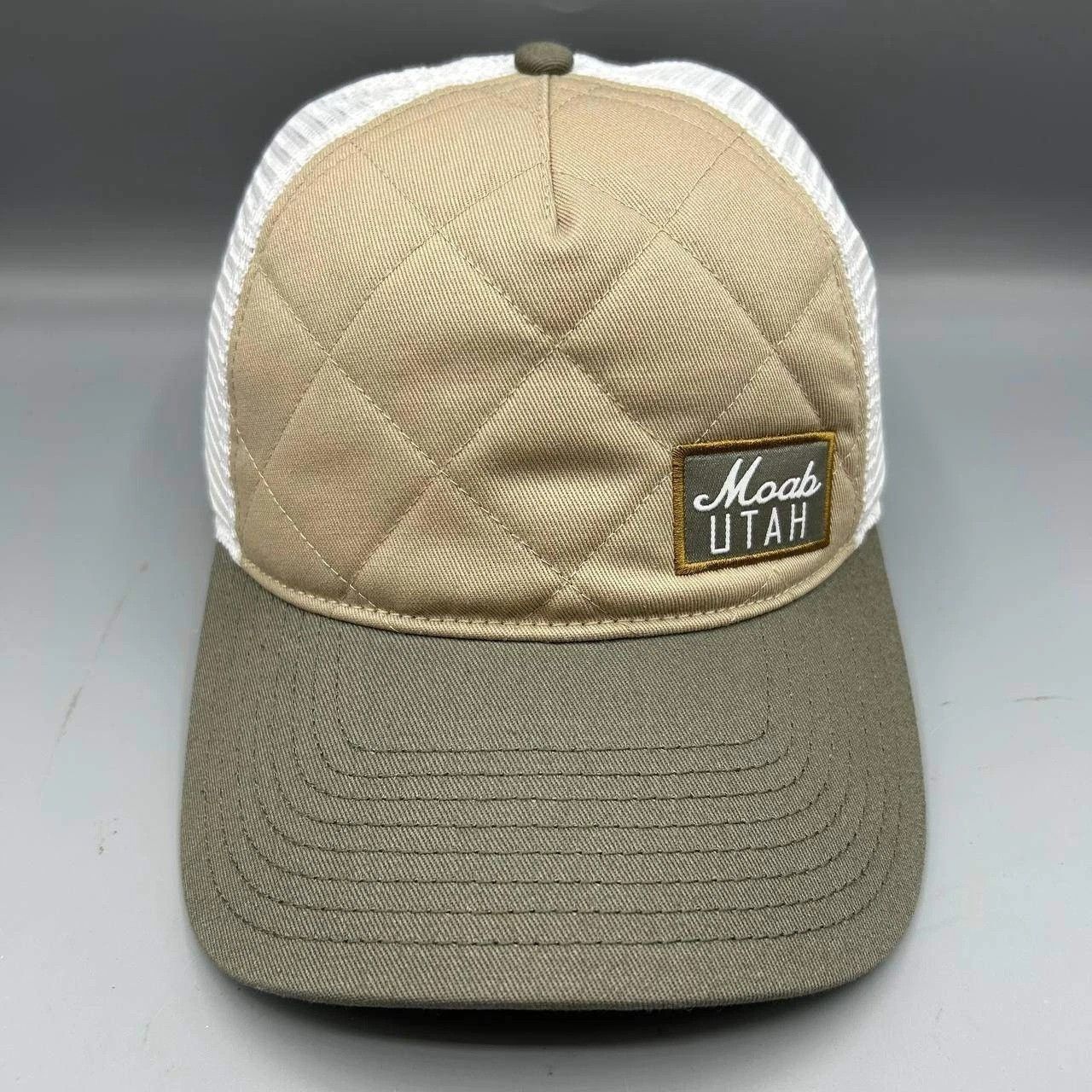 The Game Moab Utah Trucker Hat Men Quilted The Game Snap Back Cap New Size ONE SIZE - 1 Thumbnail