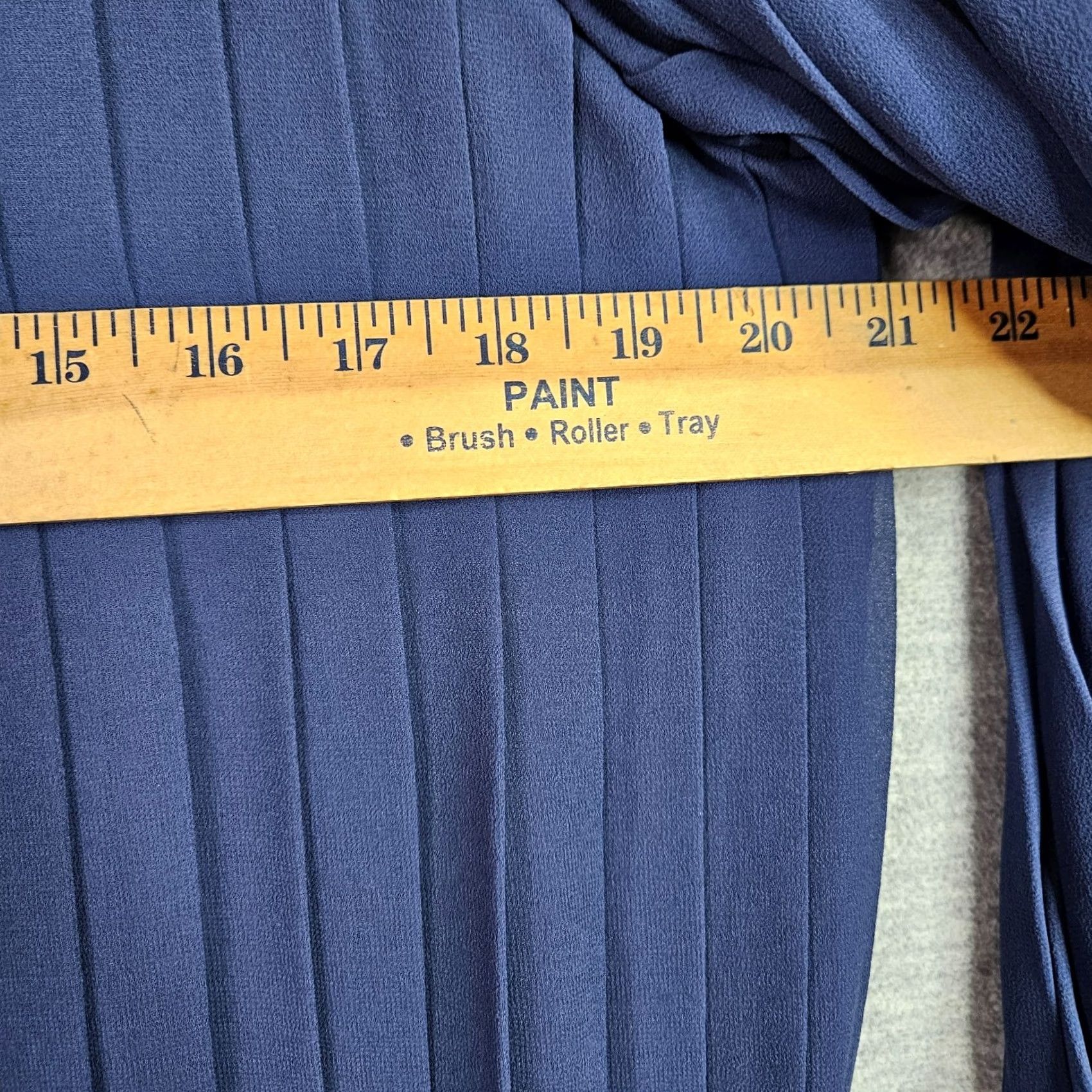 Vintage Catherine Malandrino Blouse Long Sleeve Blue Pleated Size 4 Women’s Shirt Top Regular Knit Polyester Classic Casual Size S / US 4 / IT 40 - 4 Thumbnail