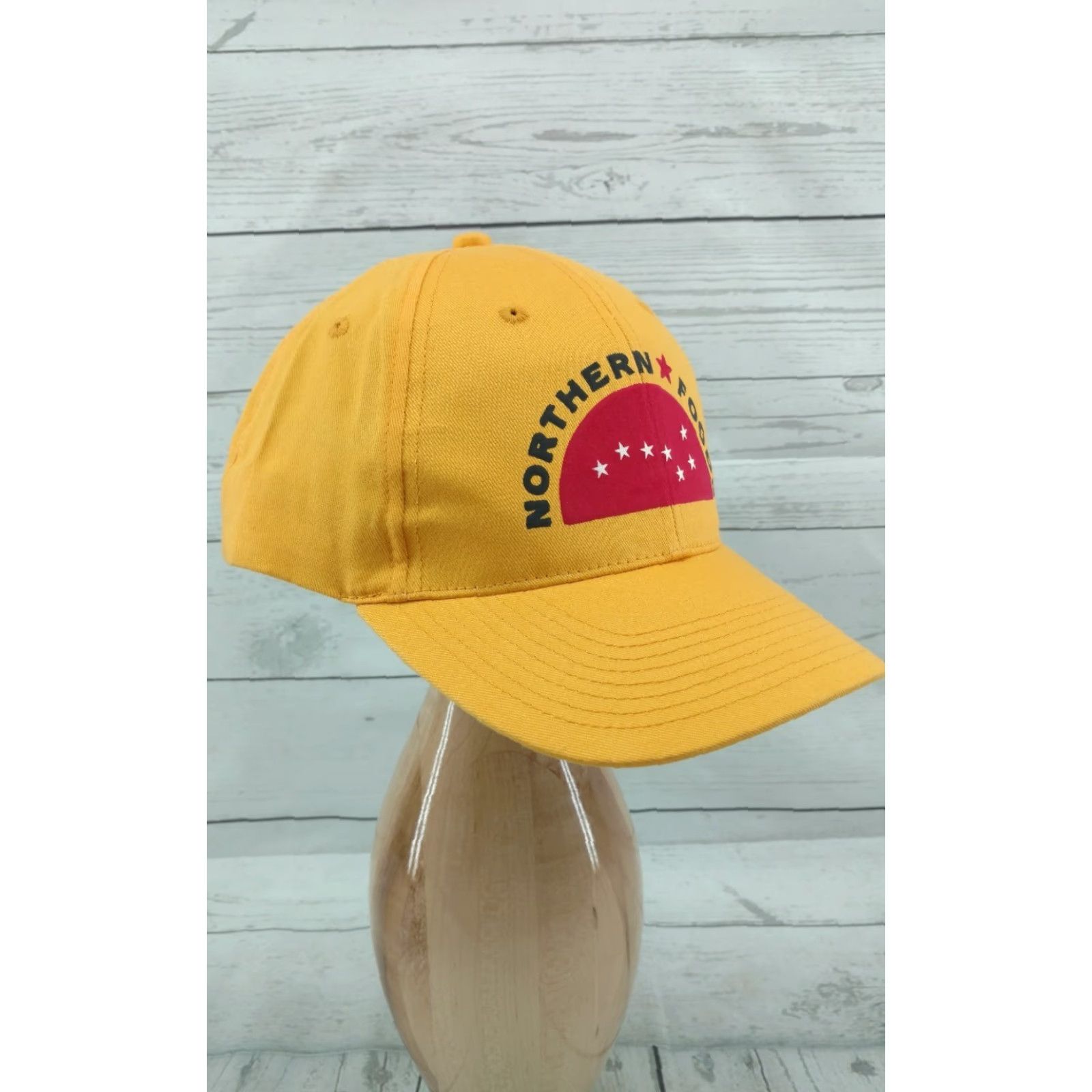 Vintage VINTAGE Northern Foods Yellow Hat Cap Men Adjustable Strapback Baseball Cap Yellow Hat Cap Size ONE SIZE - 3 Thumbnail