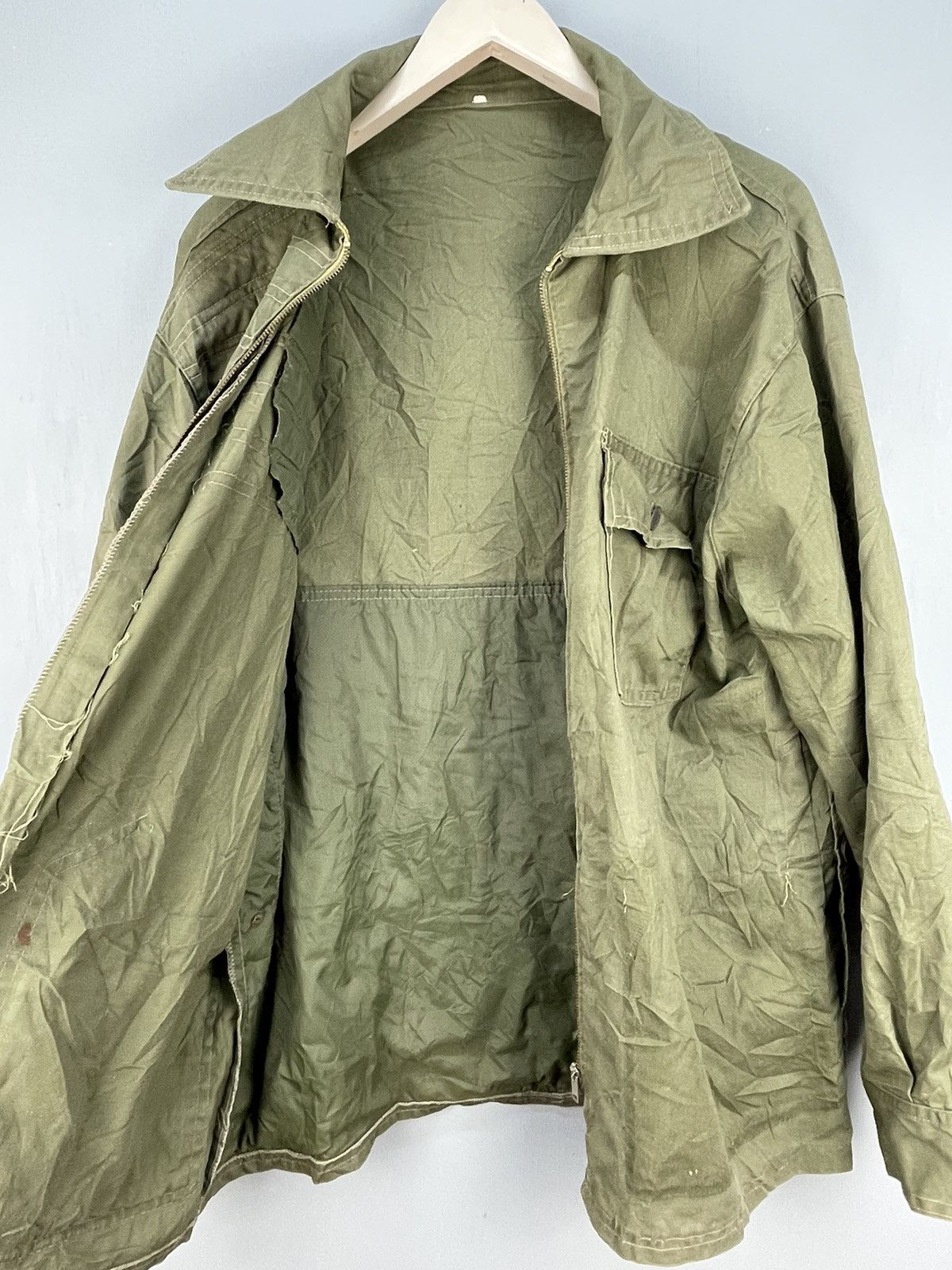 Vintage Vintage 60s Fiordaliso army jacket zip up Size US L / EU 52-54 / 3 - 4 Thumbnail