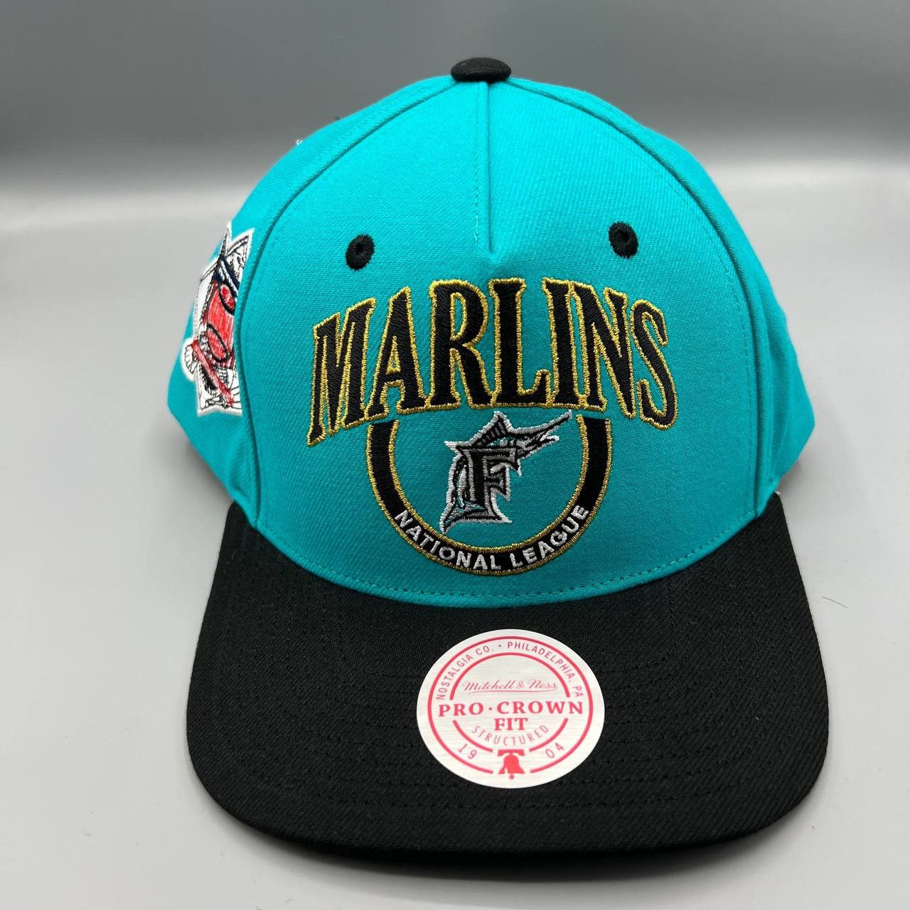 Mitchell & Ness Florida Marlins Hat Men National League Snap Back Cap New Size ONE SIZE - 1 Thumbnail