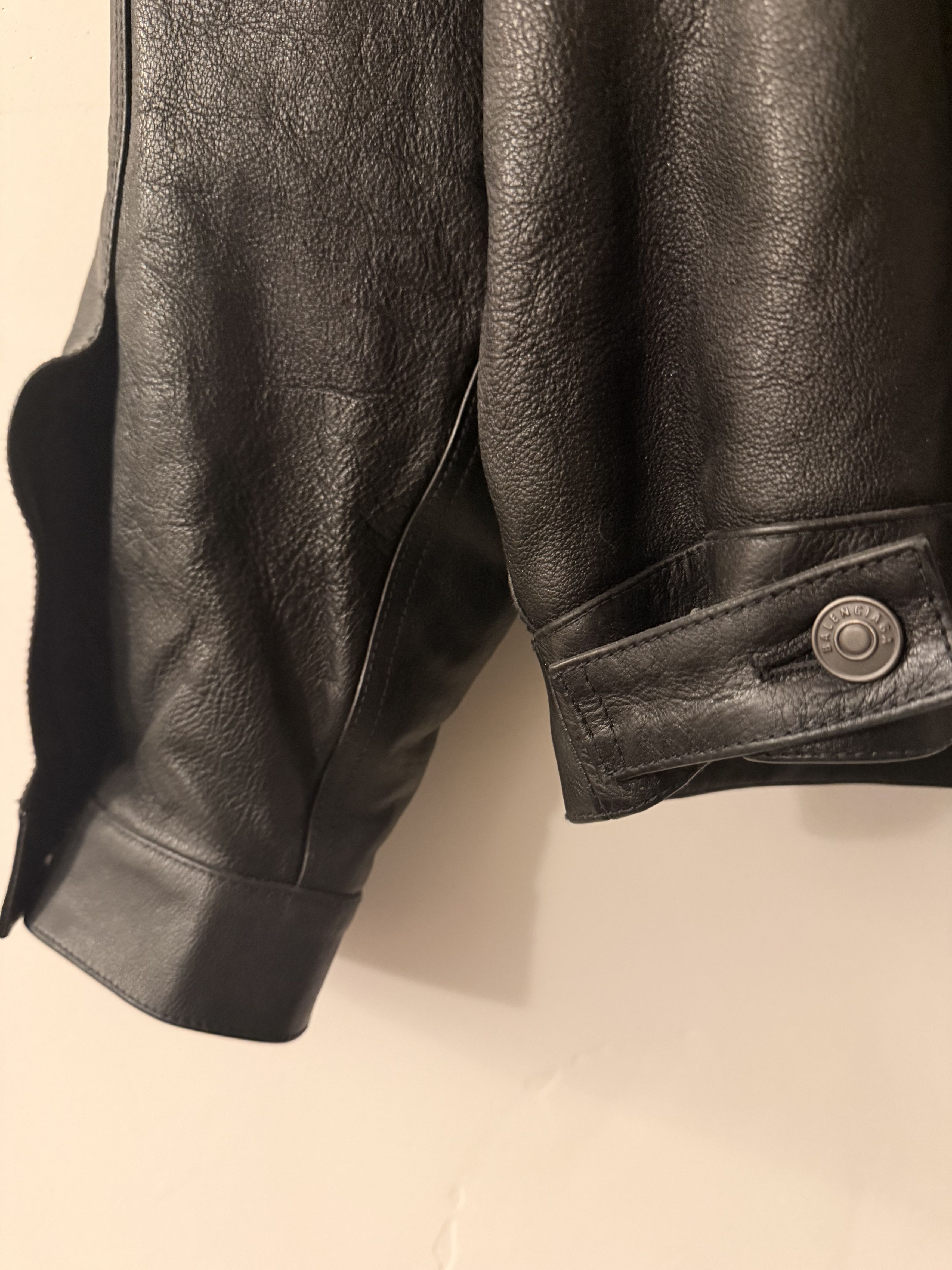 Balenciaga Balenciaga SS22 Leather “Denim Style” Jacket Size US M / EU 48-50 / 2 - 9 Thumbnail