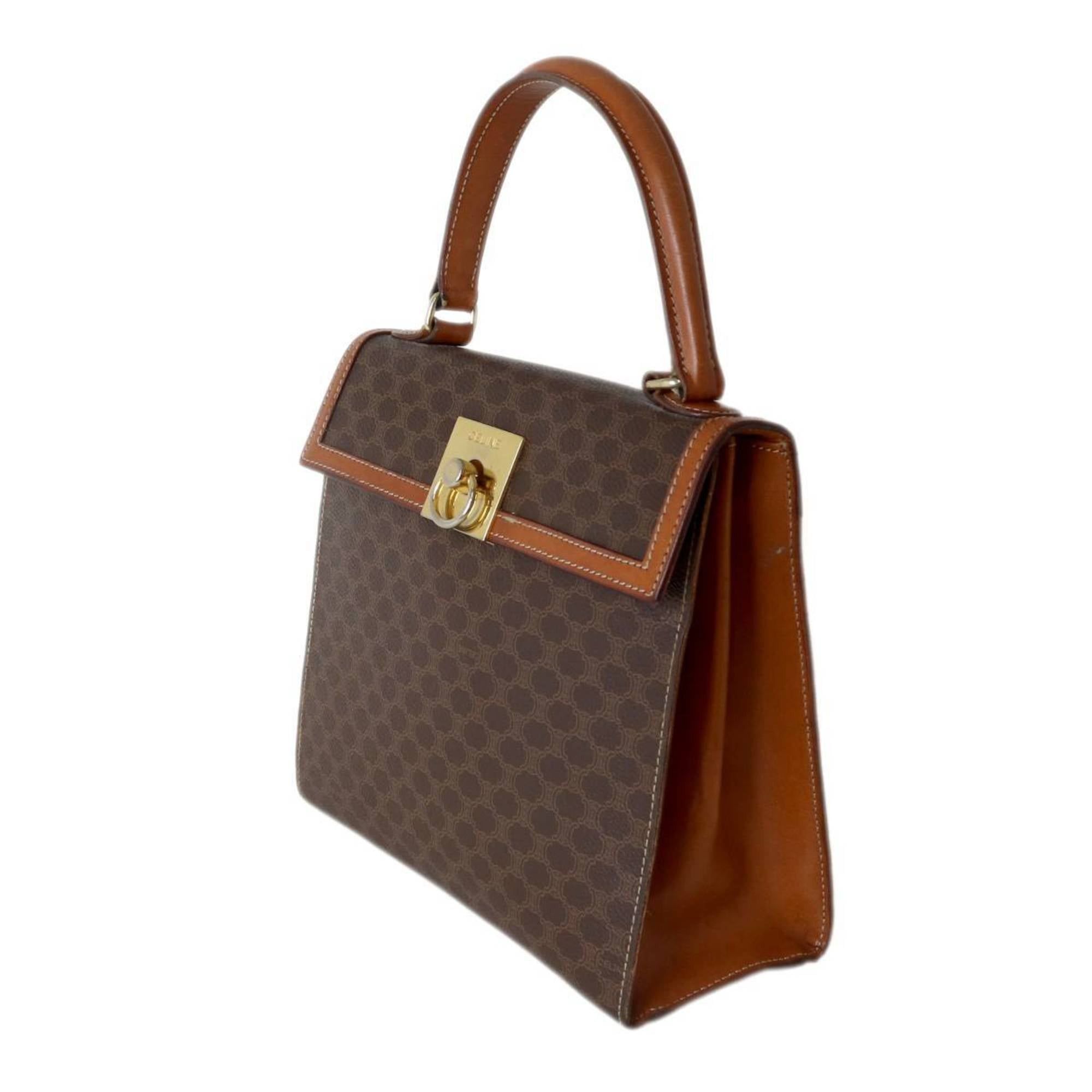 Celine Celine Macadam Brown M14 Handbag in PVC and Leather Size ONE SIZE - 1 Thumbnail