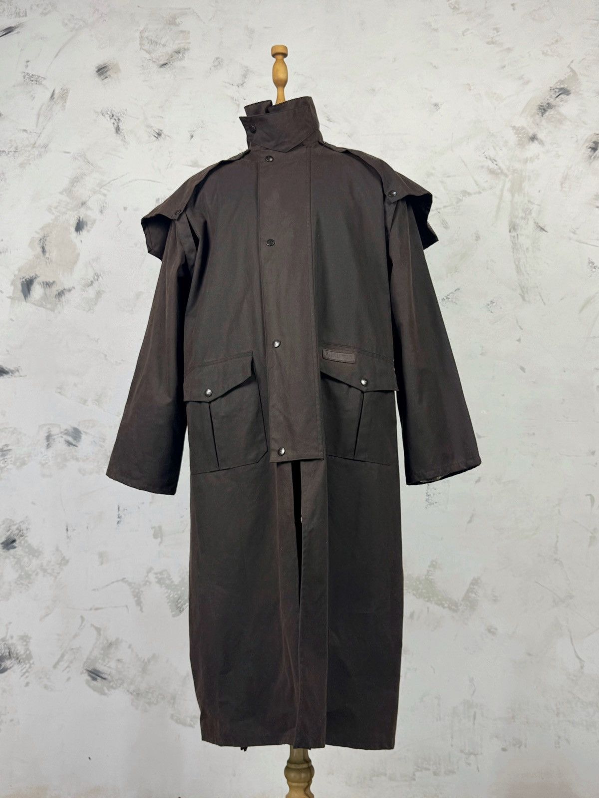 Vintage Vintage P.G. Field Long Waxed Jacket Size S - M Size US S / EU 44-46 / 1 - 2 Thumbnail