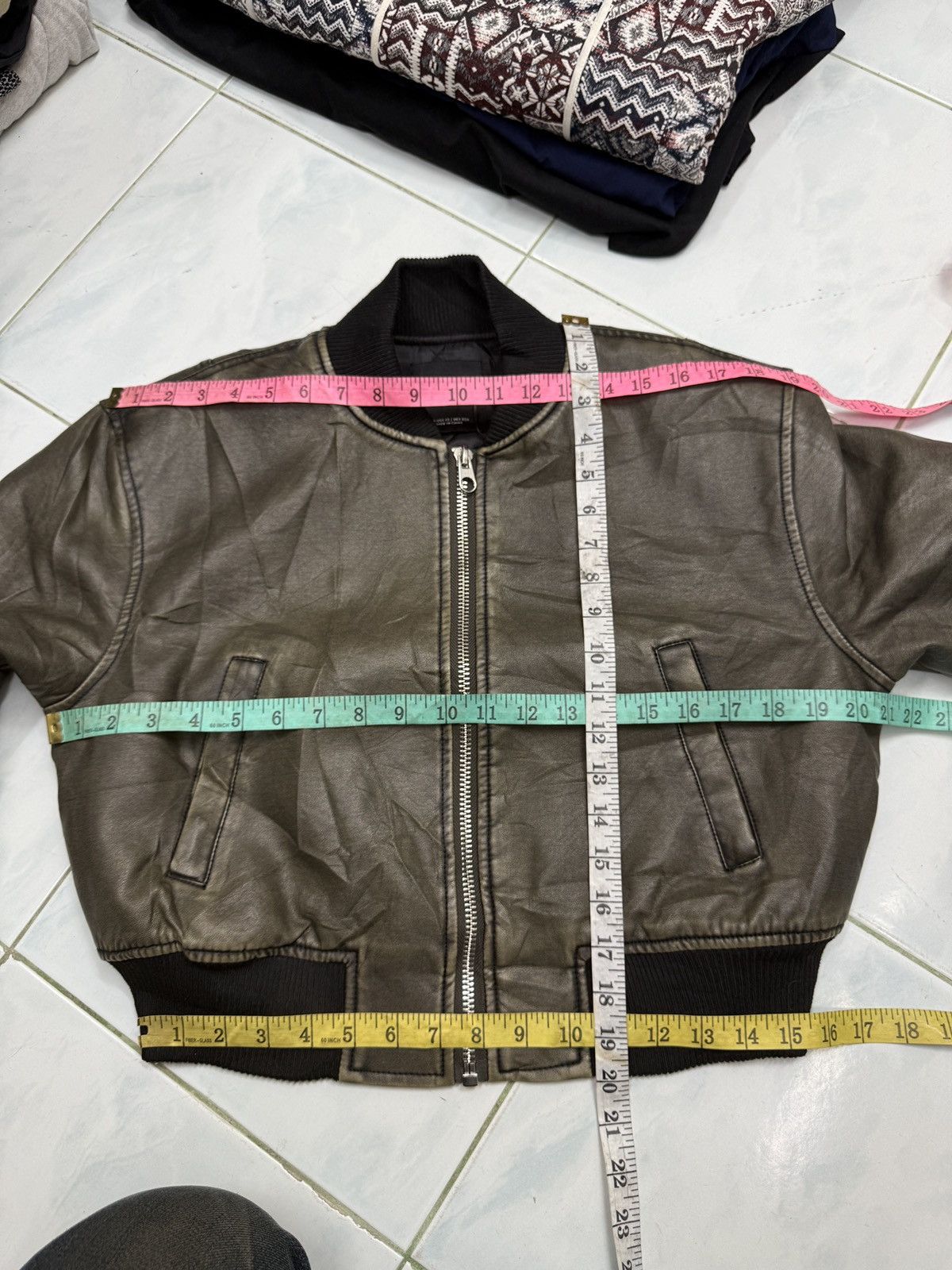 Mango 🔥🔥🔥ARCHIVE MNG MANGO LEATHER JACKET Size XS / US 0-2 / IT 36-38 - 12 Thumbnail