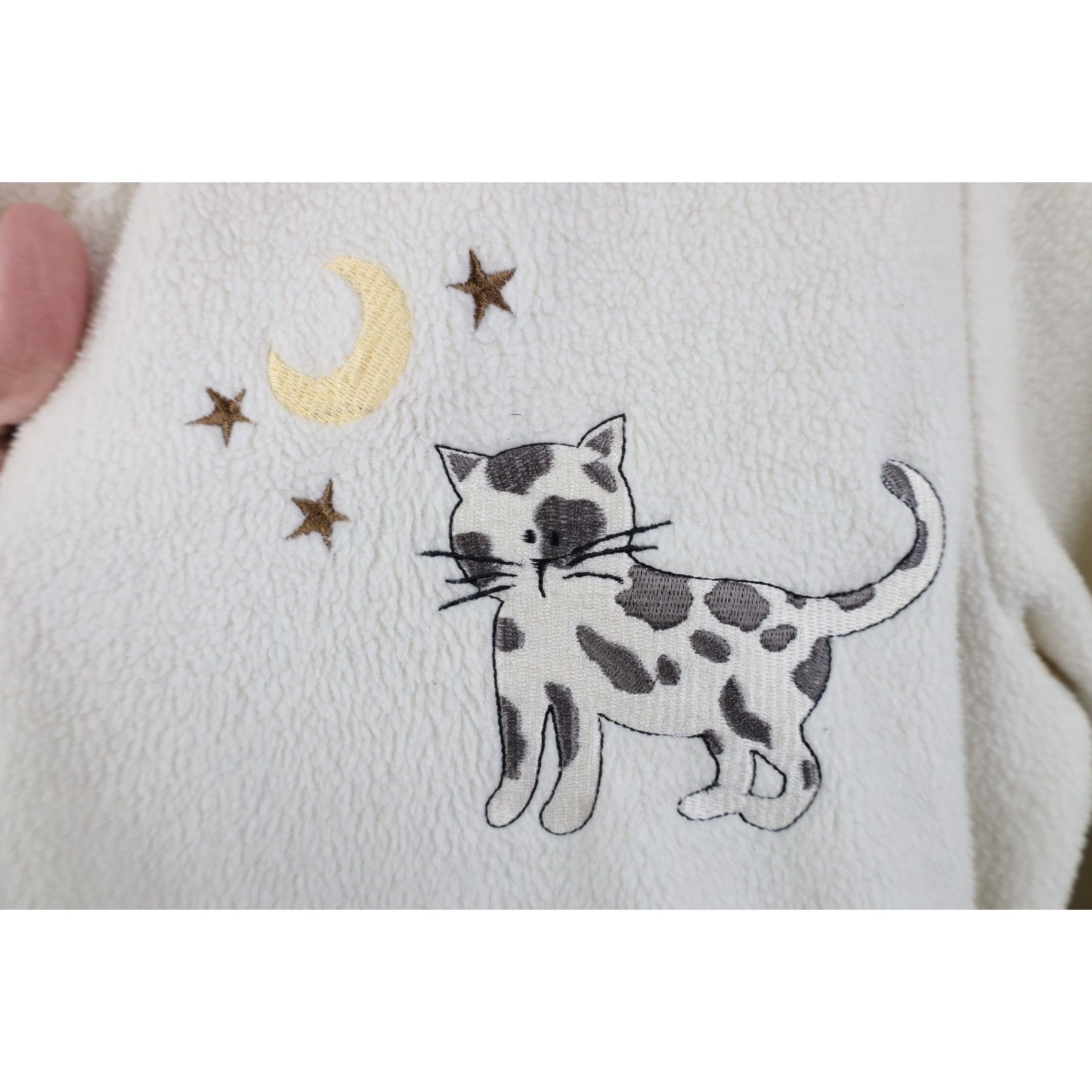 Vintage Vintage 90s Y2K Distressed Cat Kitten Fleece Bath Robe Size ONE SIZE - 4 Thumbnail
