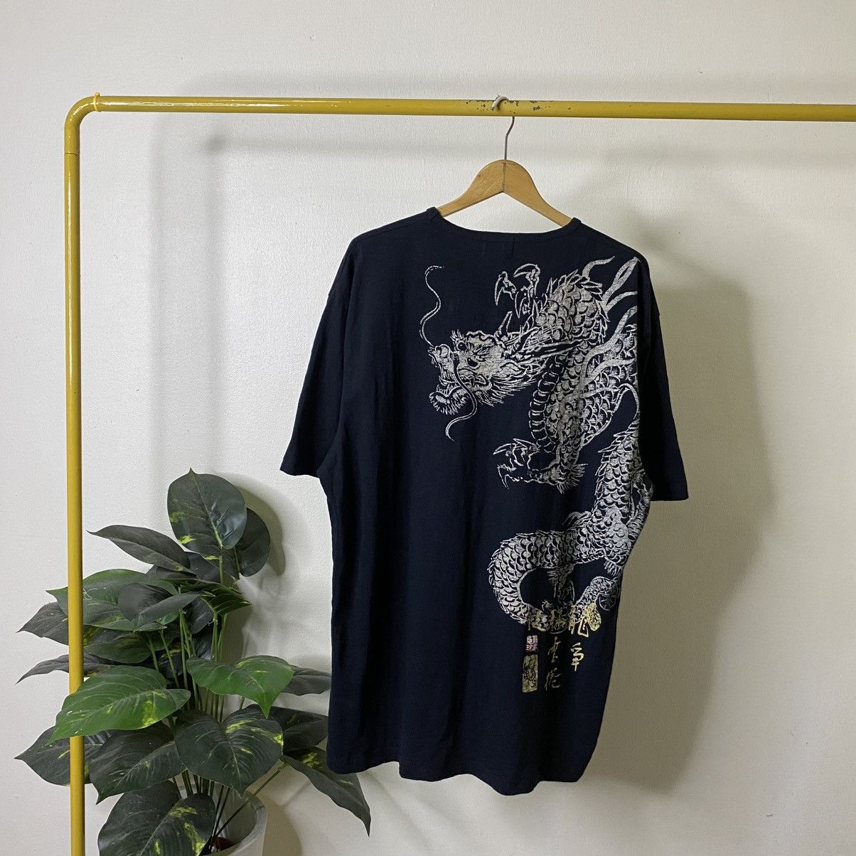 Japanese Brand Dragon Sukajan Motive Ed Hardy Karakuri Tamashii Style Tee Size US XXL / EU 58 / 5 - 6 Thumbnail