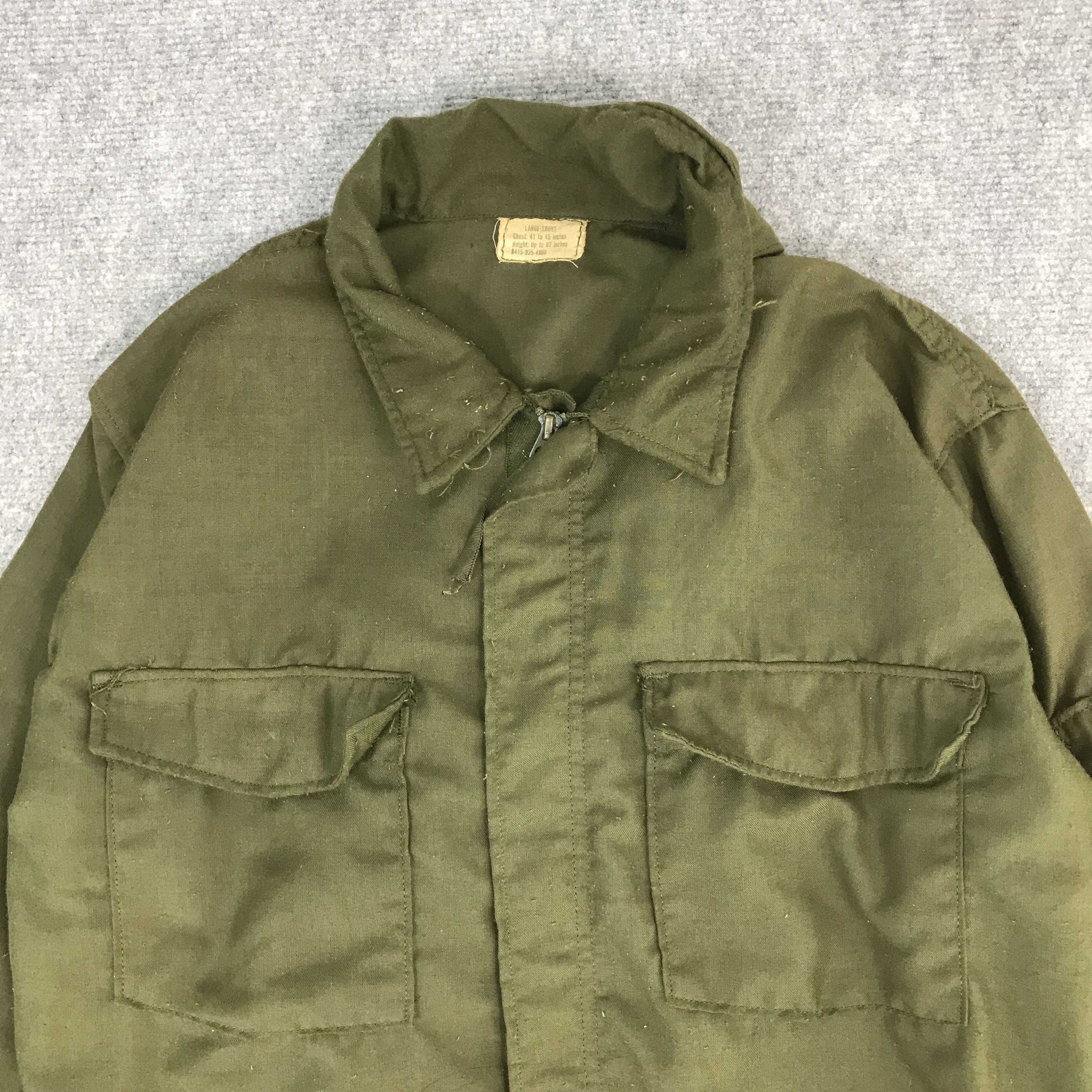 Vintage VTG US ARMY MILITARY ZIPPER DSA-100 JACKET Size US L / EU 52-54 / 3 - 2 Thumbnail