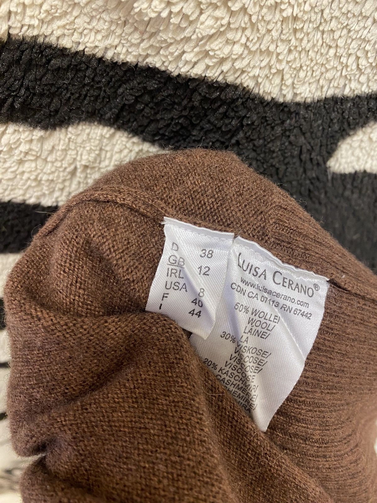 Vintage Dark brown vintage cardigan Size S / US 4 / IT 40 - 6 Thumbnail