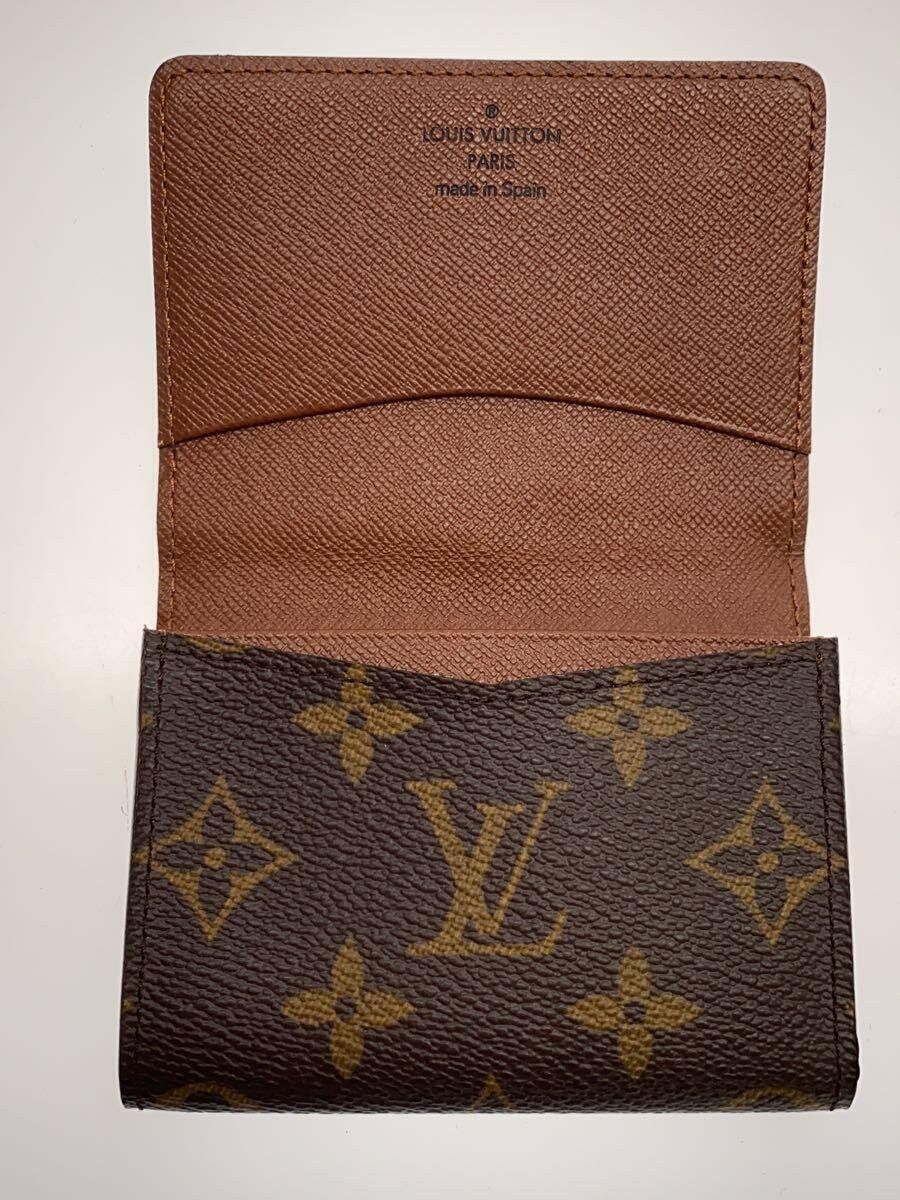 Louis Vuitton Louis Vuitton Monogram Canvas Envelope Carte de Visite Brown Size ONE SIZE - 4 Thumbnail
