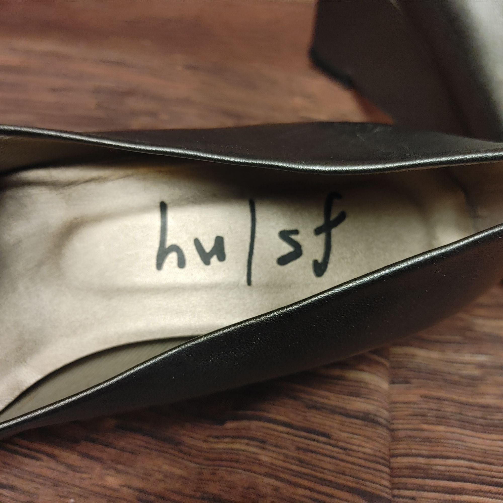 Other Hulst Women's Black Faux Leather Wedge Heel Shoes 6.5 Size US 6.5 / IT 36.5 - 6 Thumbnail