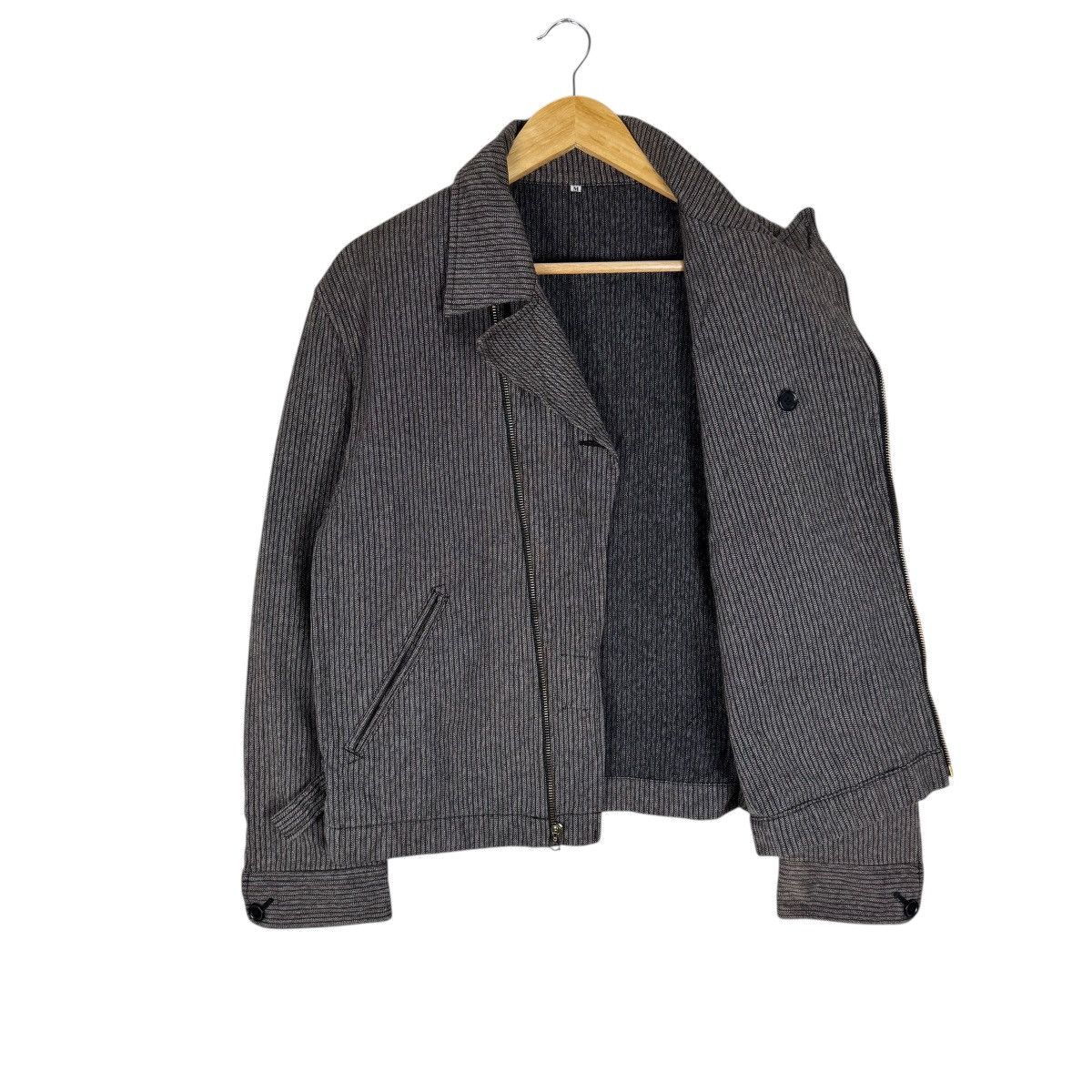 Nepenthes ❄️NEPENTHES HERRINGBONE DENIM BIKER JACKET Size US M / EU 48-50 / 2 - 8 Thumbnail