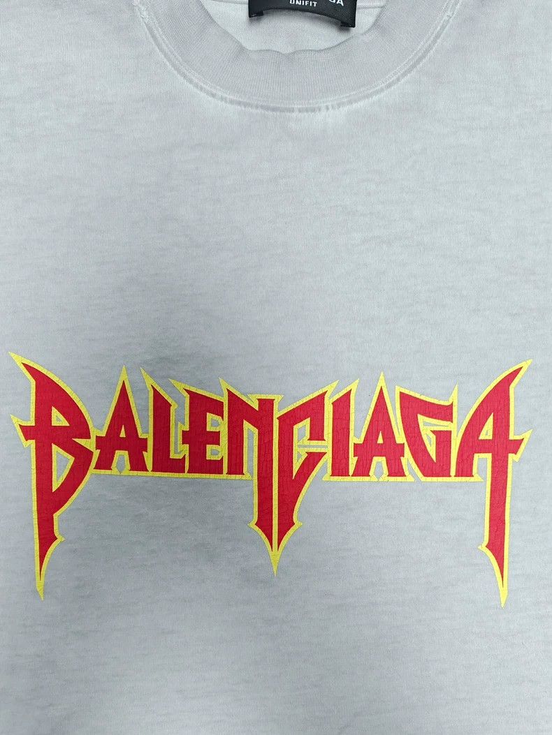 Balenciaga Balenciaga 22SS Lightning Flame Destruction Splash Ink Shor Size US S / EU 44-46 / 1 - 4 Thumbnail