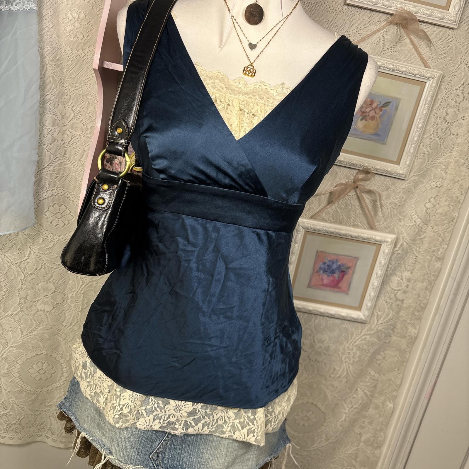 Other silk y2k office siren fitted blouse Size M / US 6-8 / IT 42-44 - 3 Thumbnail