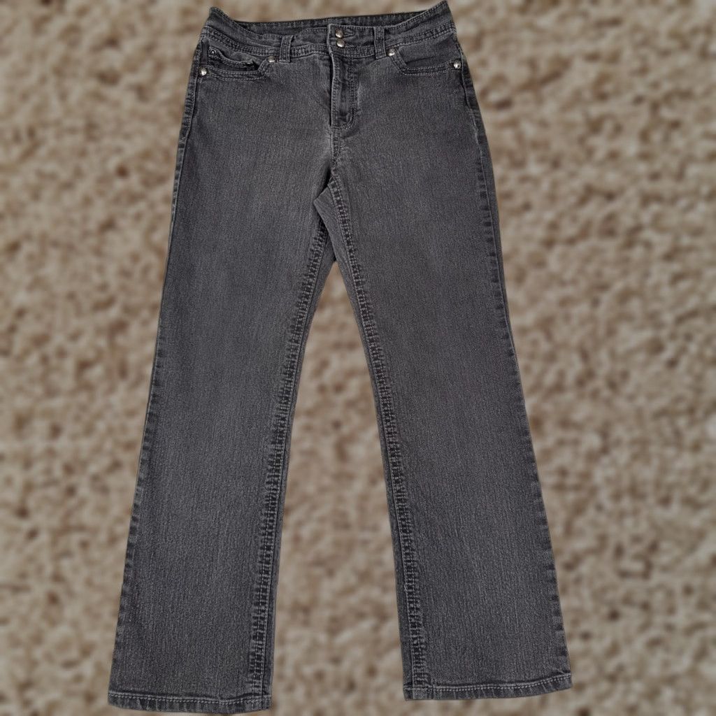 Vintage VINTAGE not applicable; proceed with optimized title: Code Bleu Jeans Women Bootcut Jeans Black 30x30 Regular Cotton Blend Denim 5-Pocket 10 Mid Rise Size 32" / US 10 / IT 46 - 1 Thumbnail