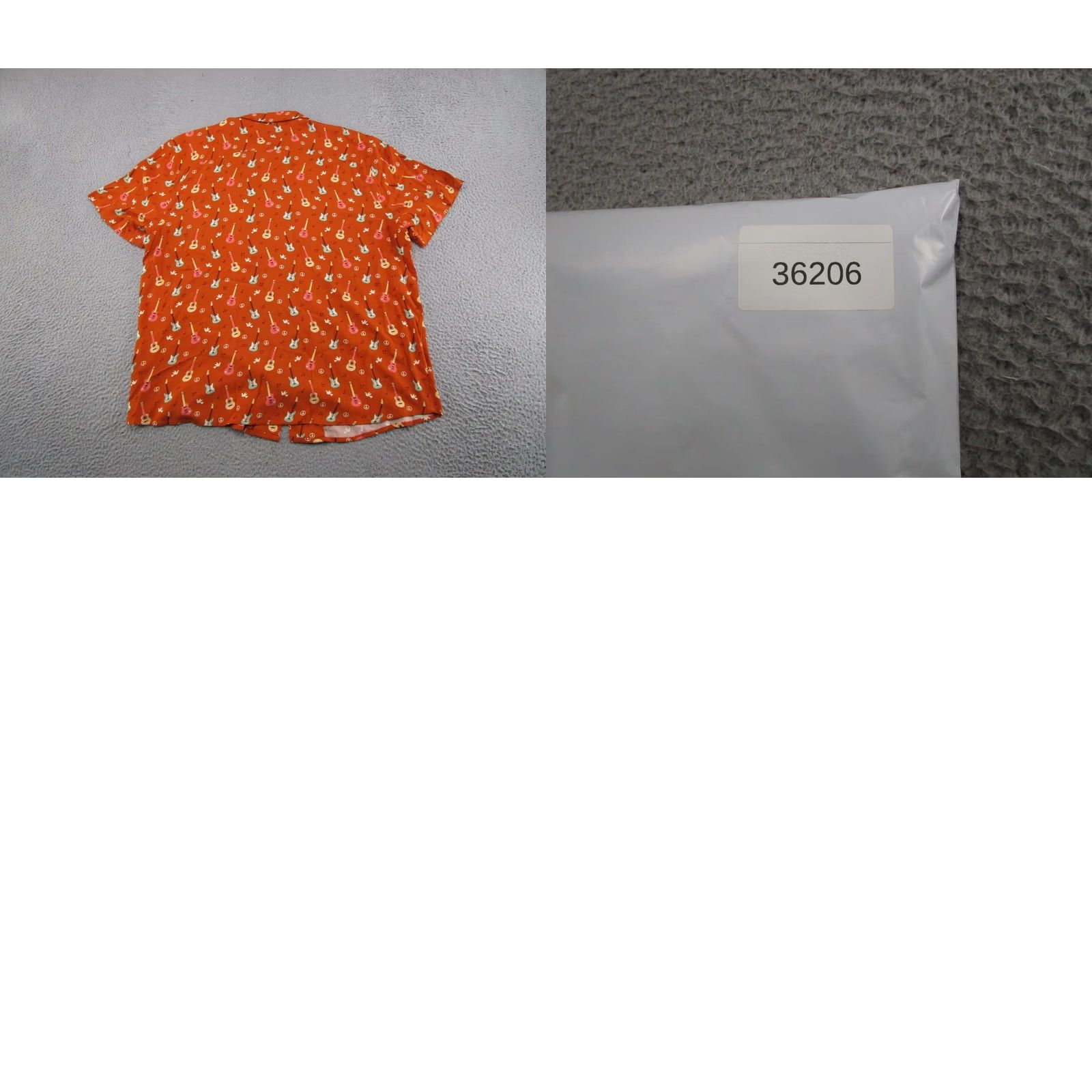 CO Earthbound Button Up Short Sleeve Shirt XL Multicolor Cotton AOP All Over Print Life Bohemian Hippie Hipster Mens Shirt Size US XL / EU 56 / 4 - 8 Thumbnail