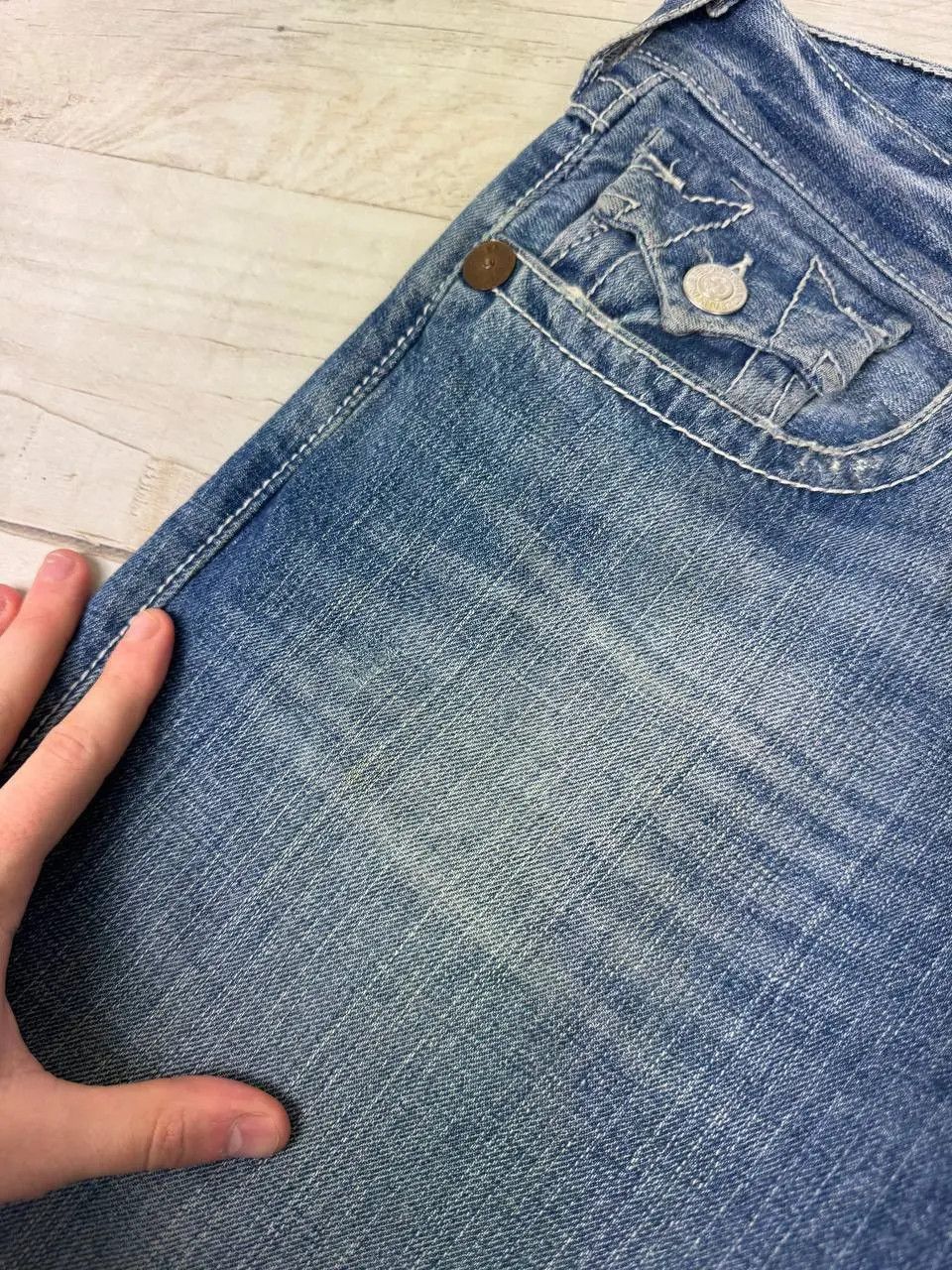 True Religion Vintage True Religion Ricky Baggy Denim Jeans 90s Y2K Size US 36 / EU 52 - 21 Thumbnail