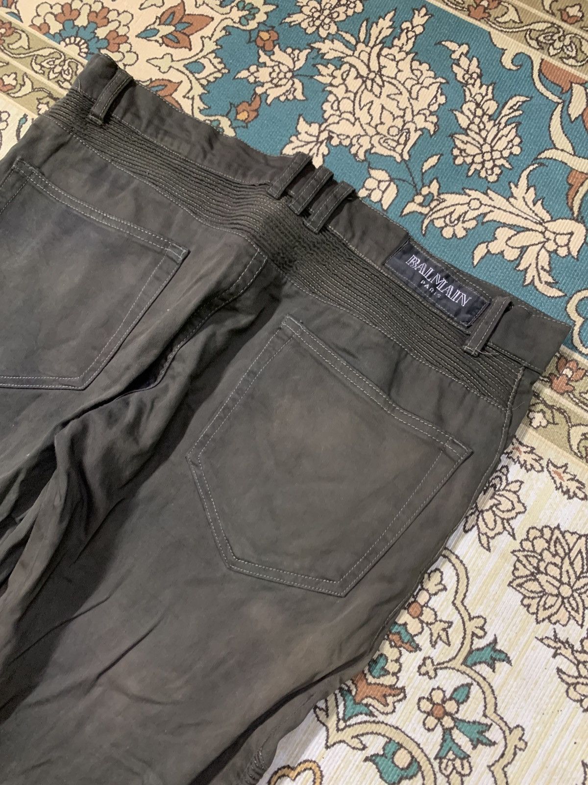 Balmain BALMAIN PARIS BIKER JEANS LAMPO ZIPPER Size US 38 / EU 54 - 9 Thumbnail