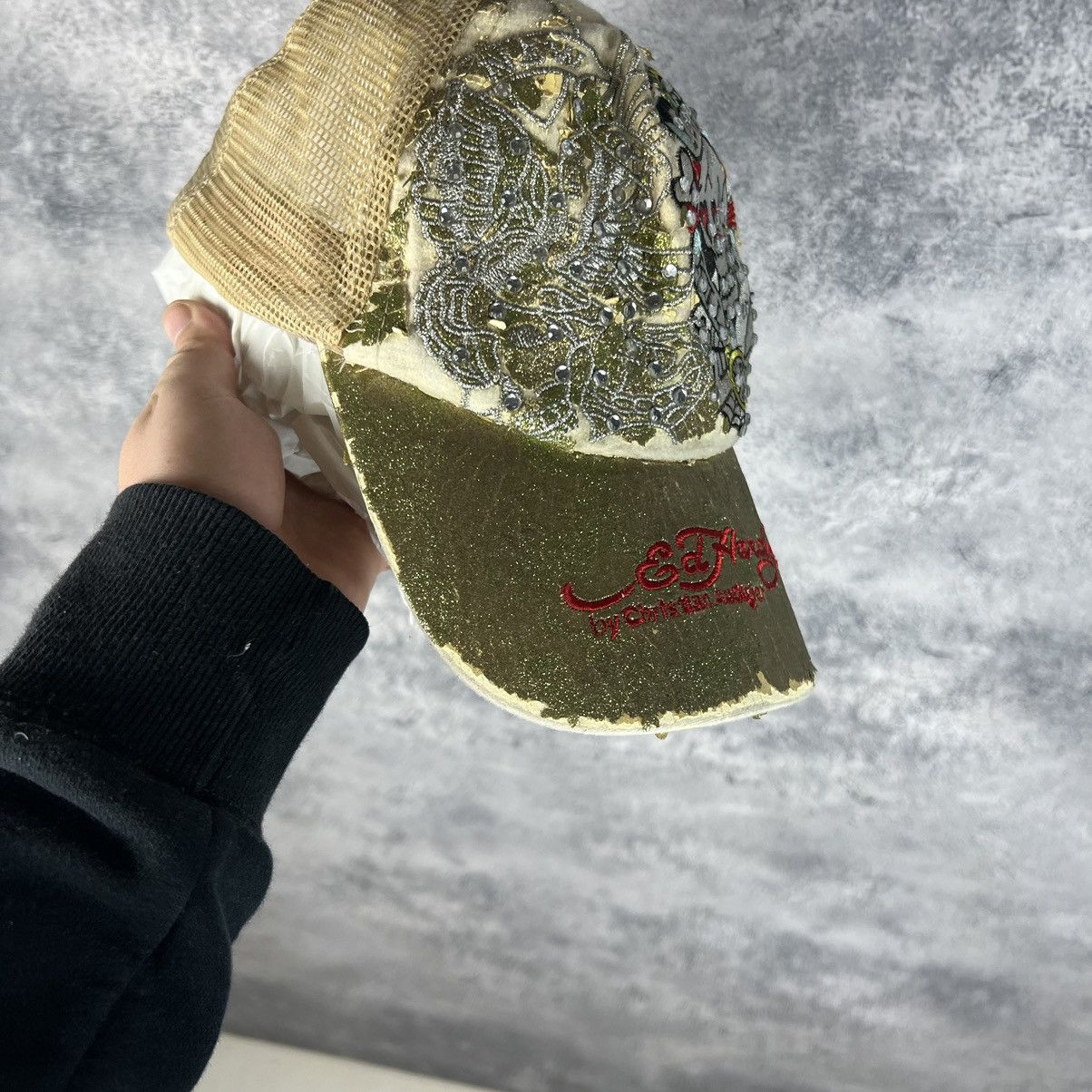Christian Audigier Ed Hardy Christian Audigier Skull Vintage Cap Y2K Size ONE SIZE - 10 Thumbnail