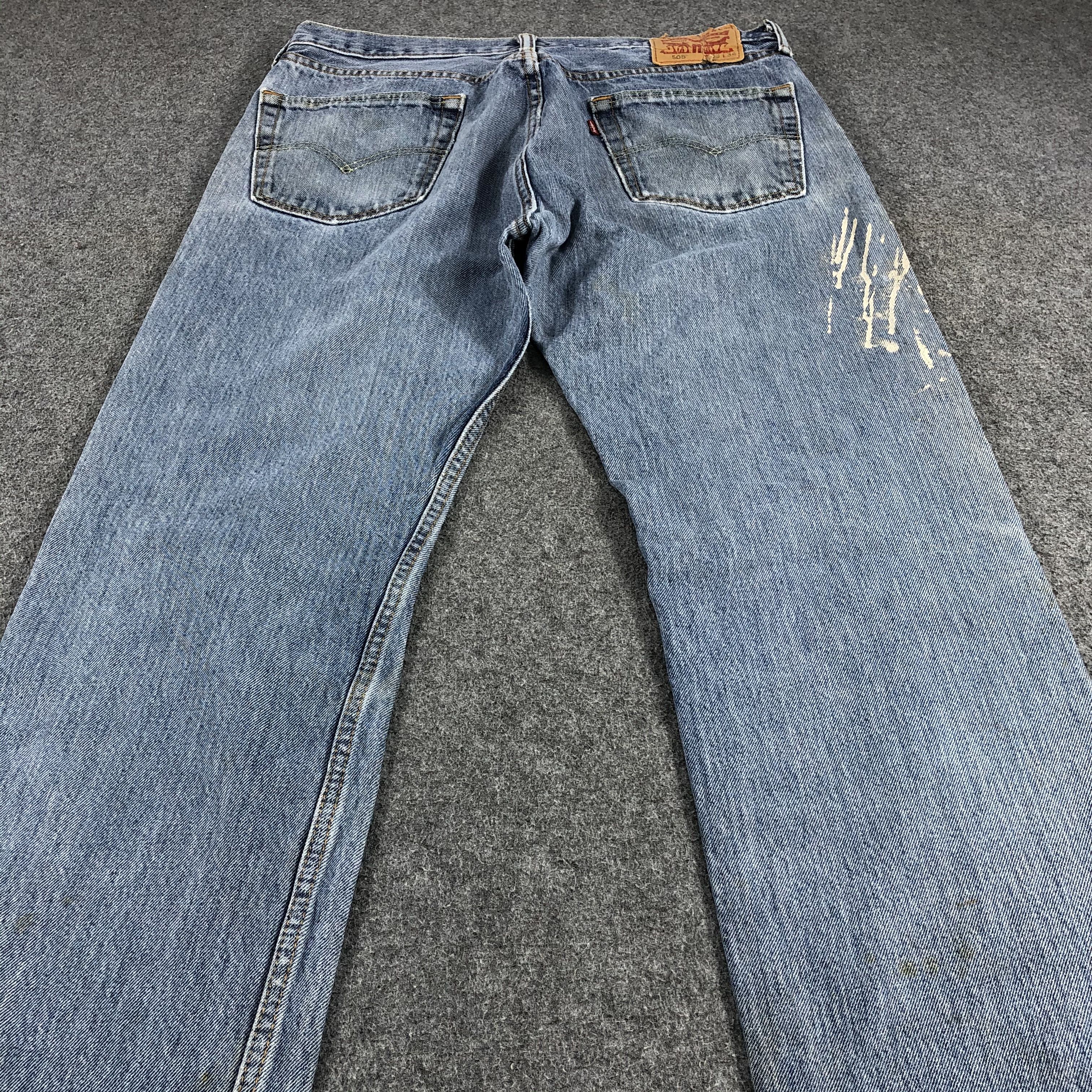 Levi's Vintage Distress Levis 505 Jeans-JM1122 Size US 34 / EU 50 - 4 Thumbnail