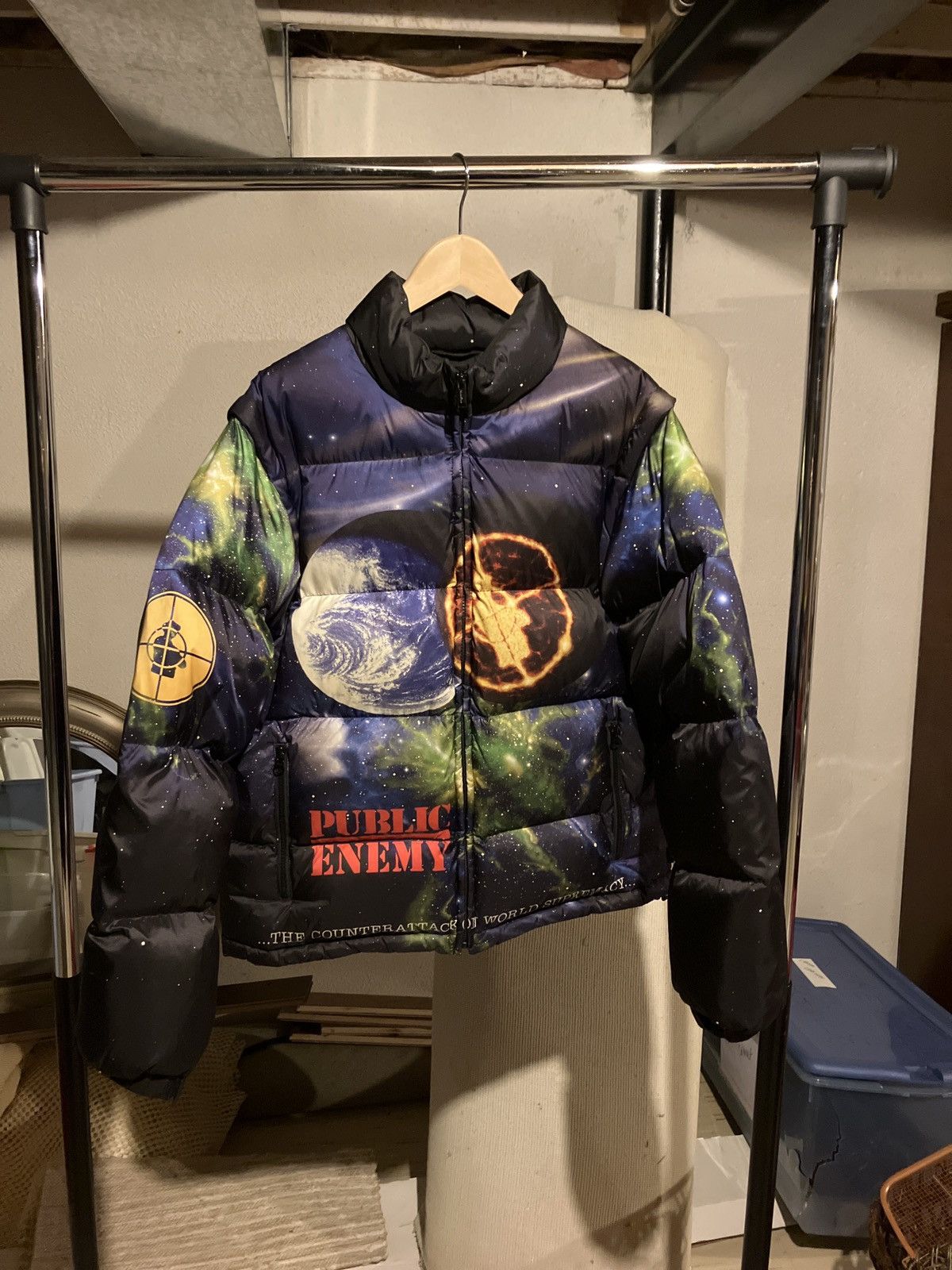 Public Enemy × Supreme × Undercover Supreme Undercover Public Enemy Puffer Jacket Size US M / EU 48-50 / 2 - 1 Thumbnail