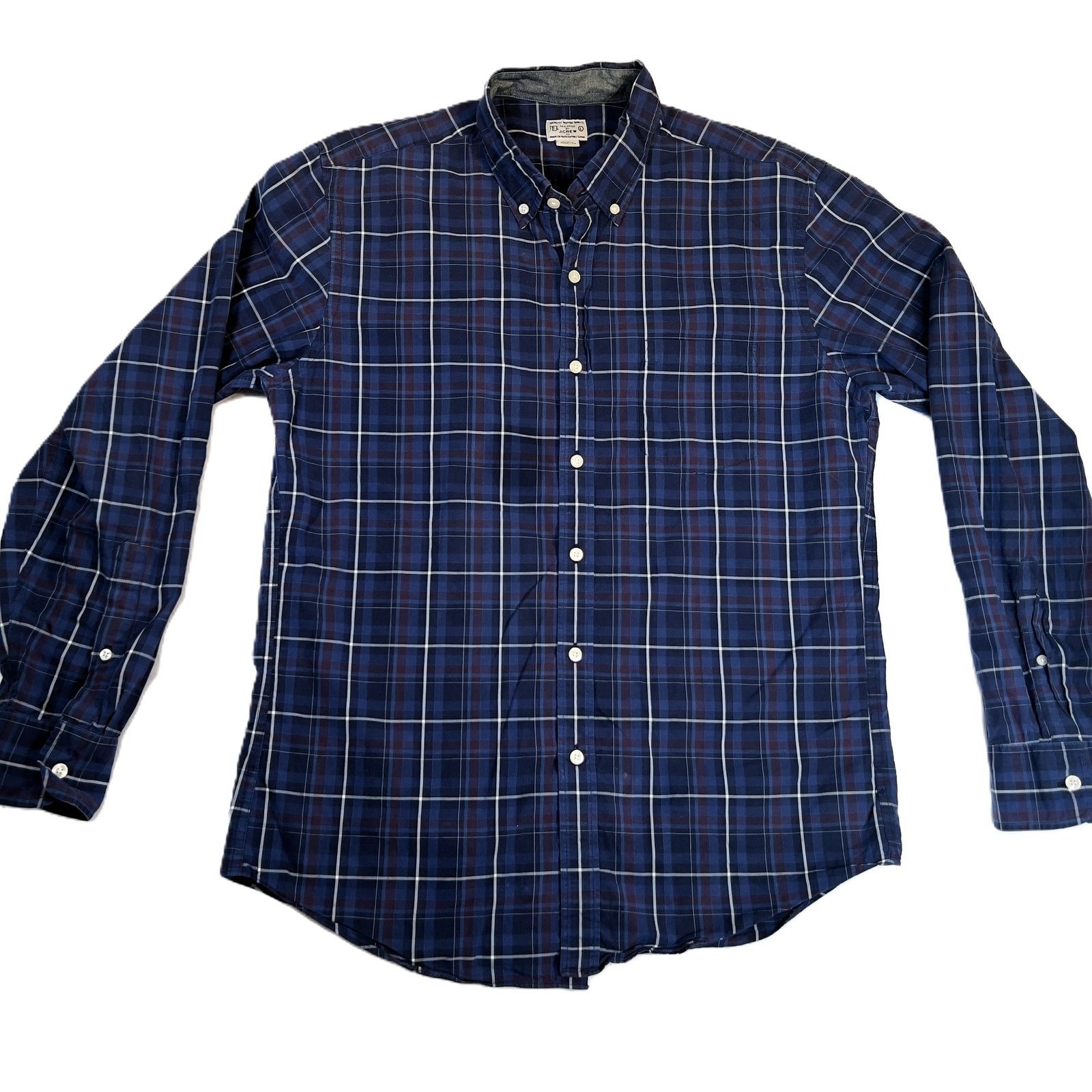 J.Crew J. Crew Factory Button Down Shirt Men L Plaid Long Sleeve Size US L / EU 52-54 / 3 - 1 Thumbnail