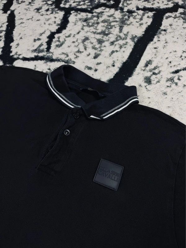 Roberto Cavalli Roberto Cavalli Class polo shirt black logo L Size US L / EU 52-54 / 3 - 3 Thumbnail