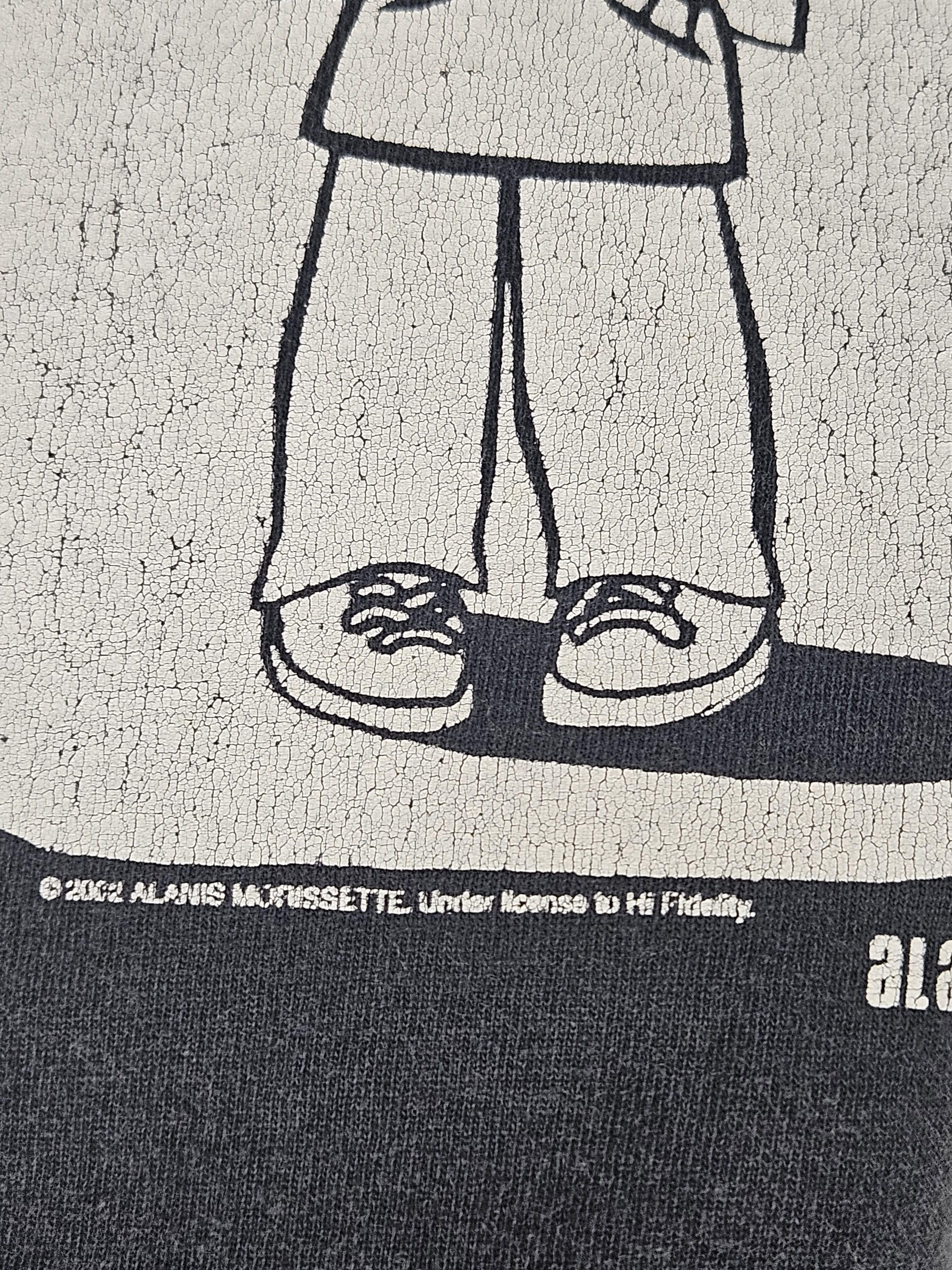 Band Tees × Vintage Vintage Alanis Morissette I'm sorry I Lose Myself Y2K shirt Size US L / EU 52-54 / 3 - 4 Thumbnail