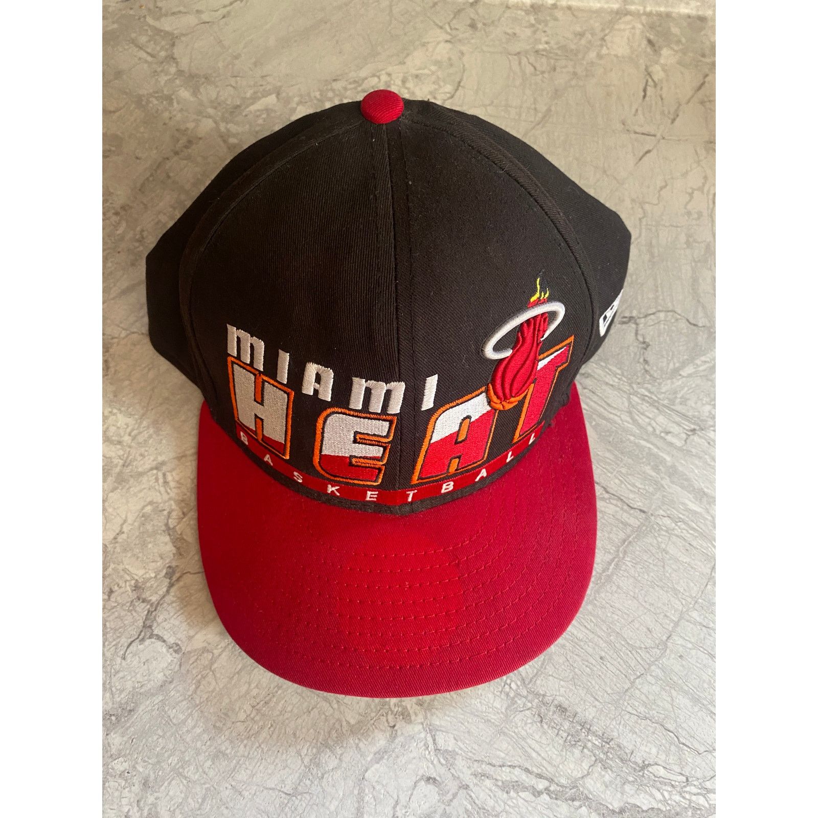 New Era Miami Heat New Era Hardwood Classics Snapback Hat Size ONE SIZE - 3 Thumbnail