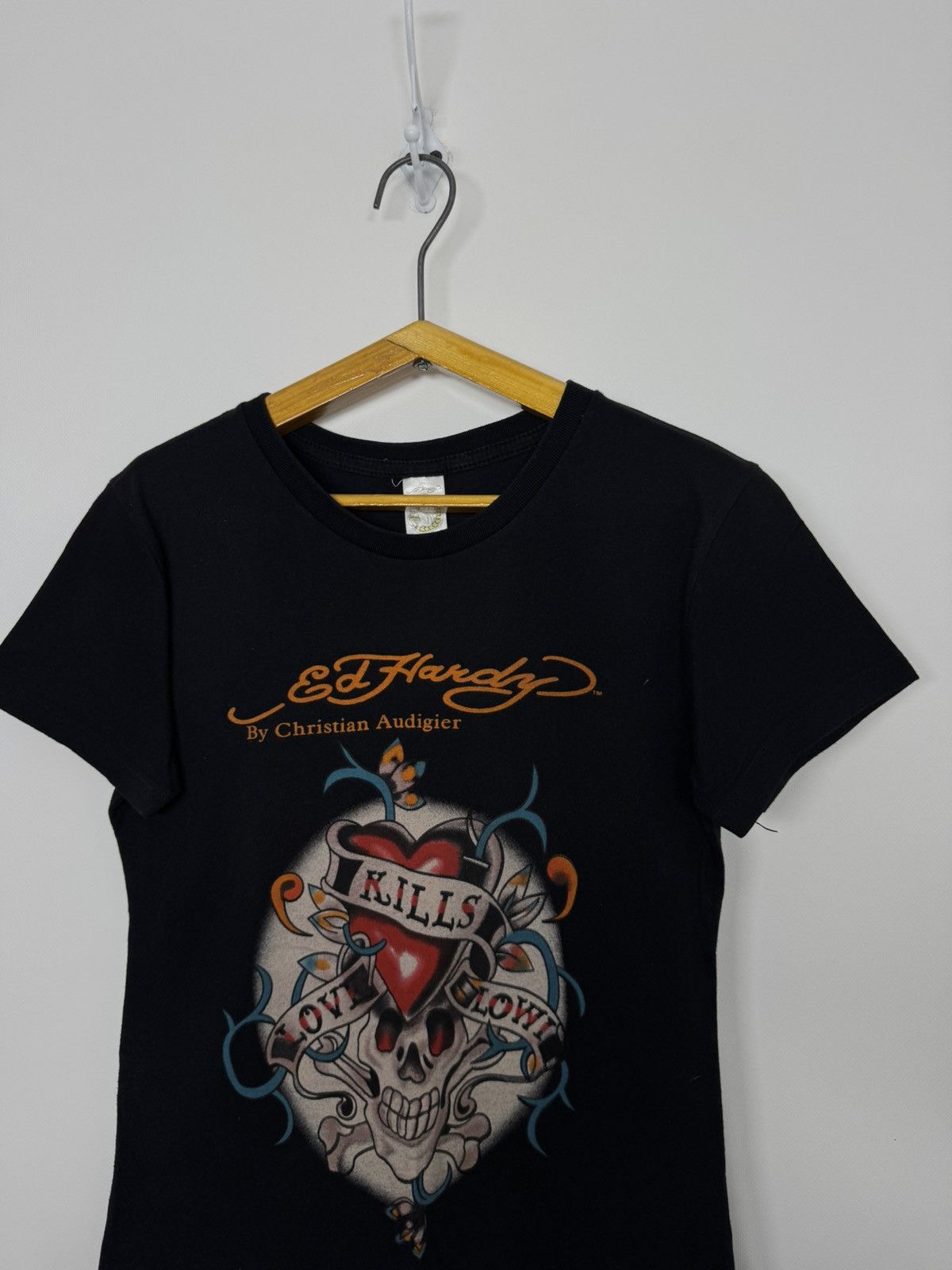 Ed Hardy Vintage Y2k Rare Ed Hardy T-Shirt 00’s Size S / US 4 / IT 40 - 1 Thumbnail