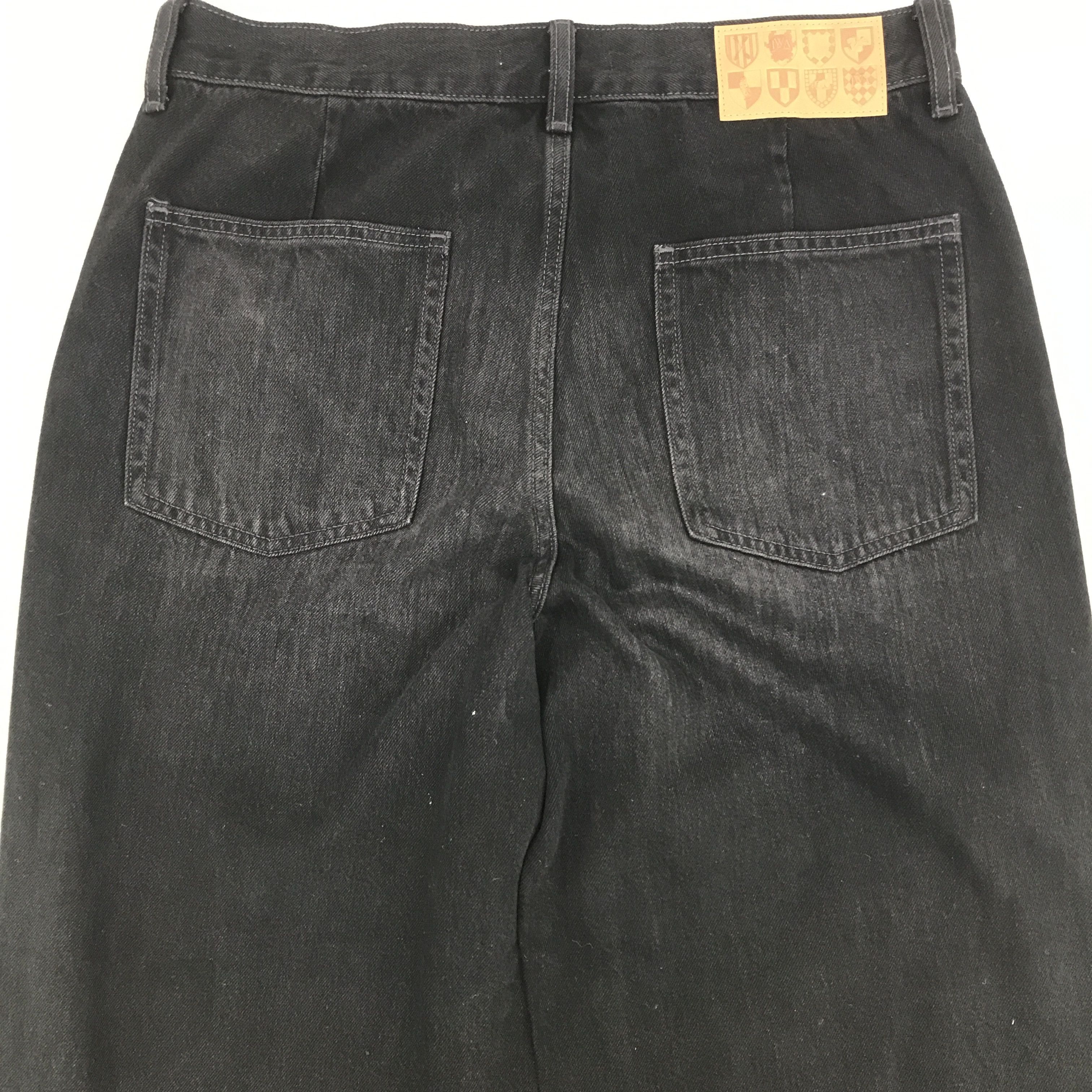 JW Anderson × Japanese Brand × Vintage Vtg JW Anderson x Uniqlo Baggy Black Denim pants Size US 33 - 5 Thumbnail