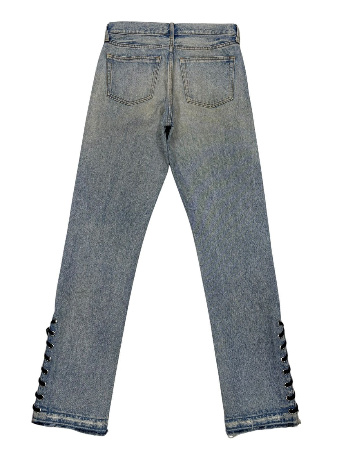 If Six Was Nine Moussy 🇯🇵 Lace Up Distressed Denim Jeans Size 28" / US 6 / IT 42 - 8 Thumbnail