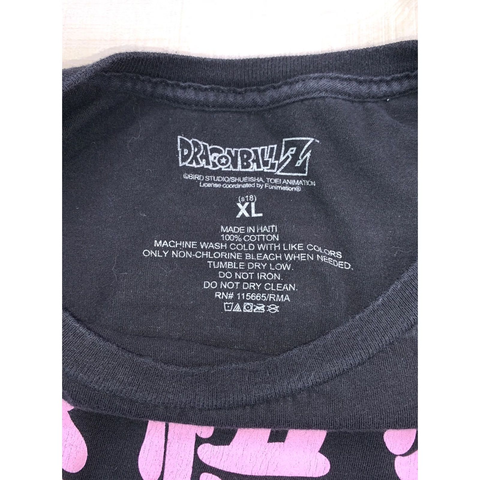 Vintage Dragon Ball Z GOKU Black Pink Graphic T Shirt Adult Teens Unisex XL-5A Size US XL / EU 56 / 4 - 6 Thumbnail