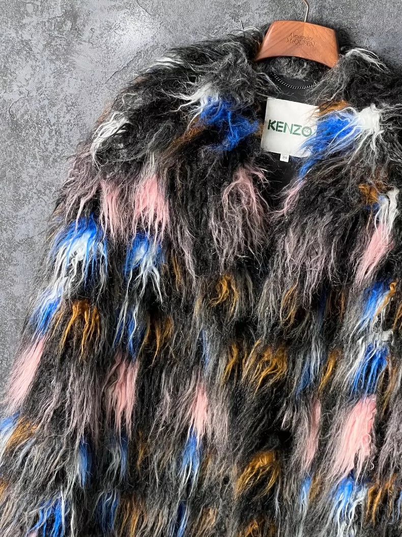 Kenzo KENZO Multicoloured woolen coat for women Size XXS / US 00 / IT 34 - 5 Thumbnail