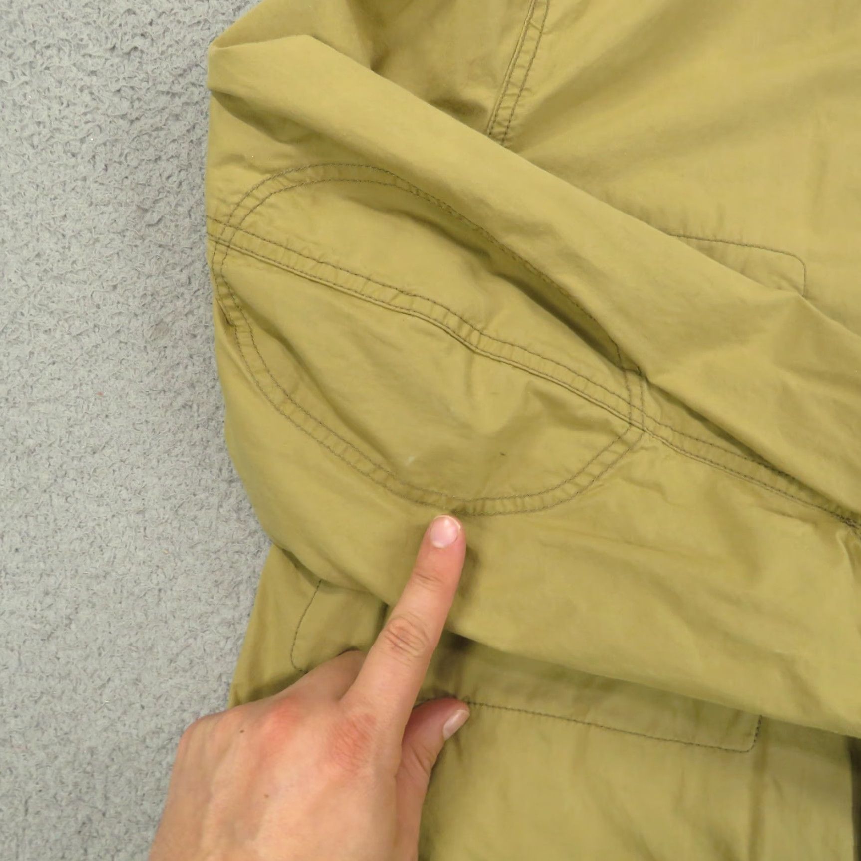 Charles Tyrwhitt Charles Tyrwhitt Jacket Mens L Cotton Khaki Utility Elbow Patch Commuter Zip Size US L / EU 52-54 / 3 - 2 Thumbnail