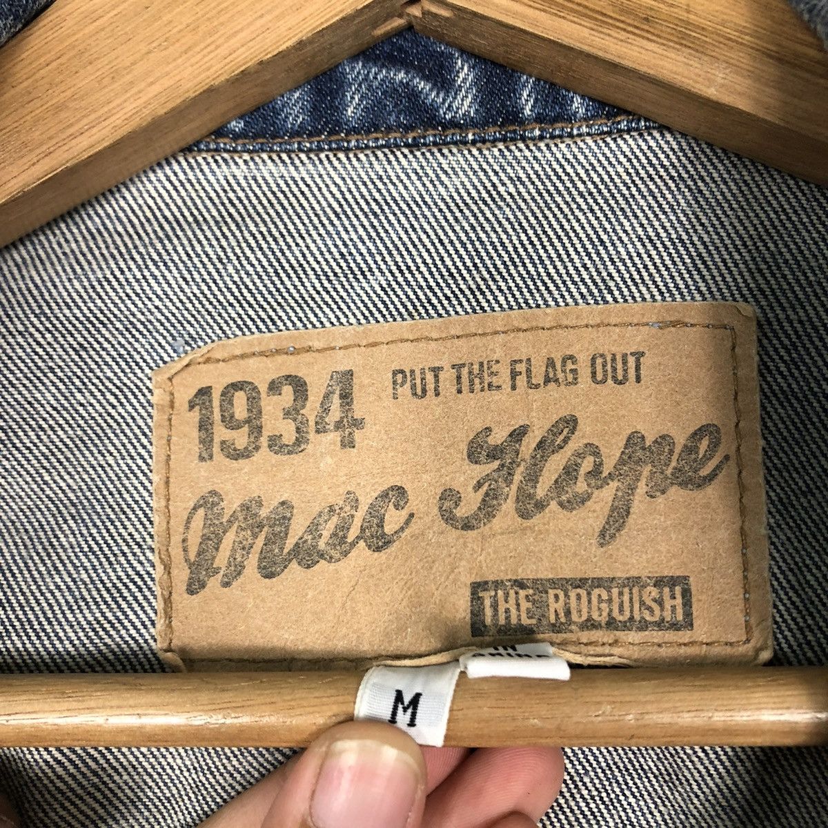 Japanese Brand 🔥VINTAGE RUSTY TRUCKER DENIM JACKET MAC HOPE ISSEY MIYAKE Size US M / EU 48-50 / 2 - 19 Thumbnail