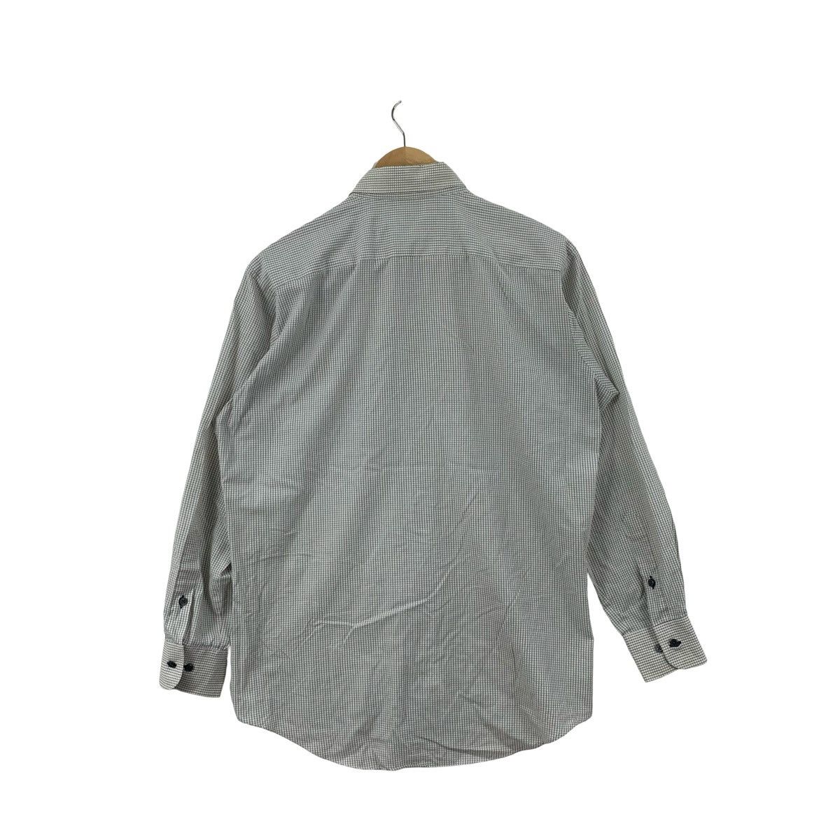 Vintage Vintage Minimal Micro Check Button Down Shirt Grid Pattern Size US L / EU 52-54 / 3 - 8 Thumbnail