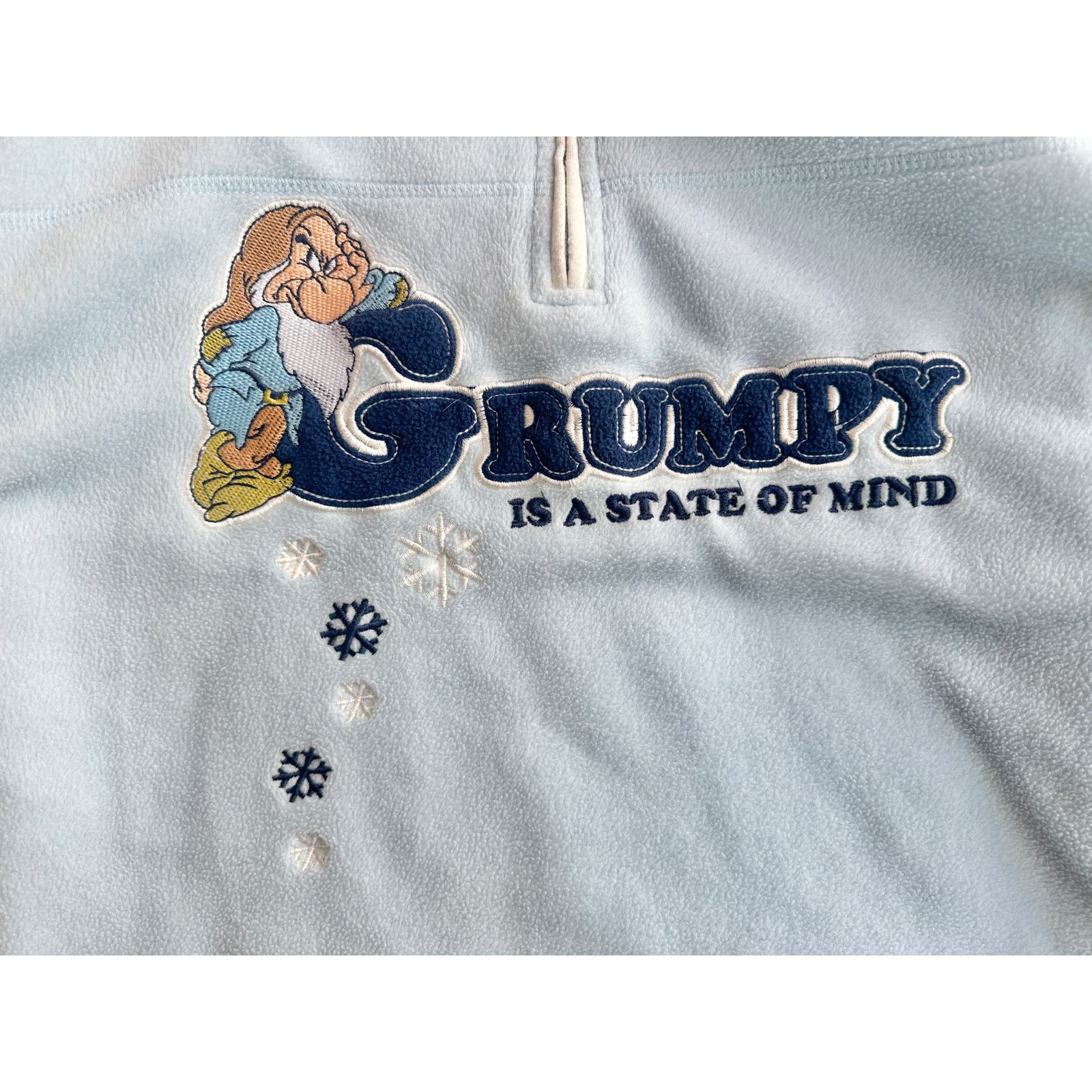 Disney Y2K Grumpy is a State of Mind Half Zip Fleece Size XL / US 12-14 / IT 48-50 - 4 Thumbnail