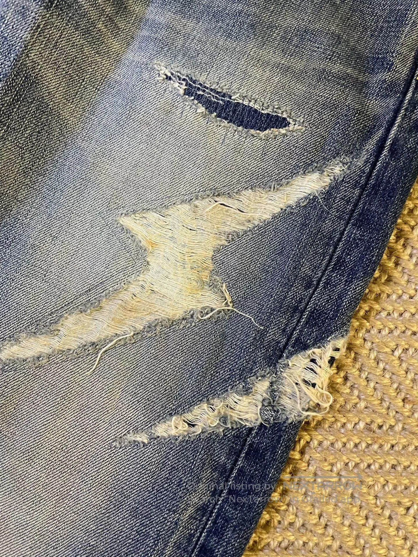 Vanquish vintage denim with distressed details. Size US 28 / EU 44 - 4 Thumbnail