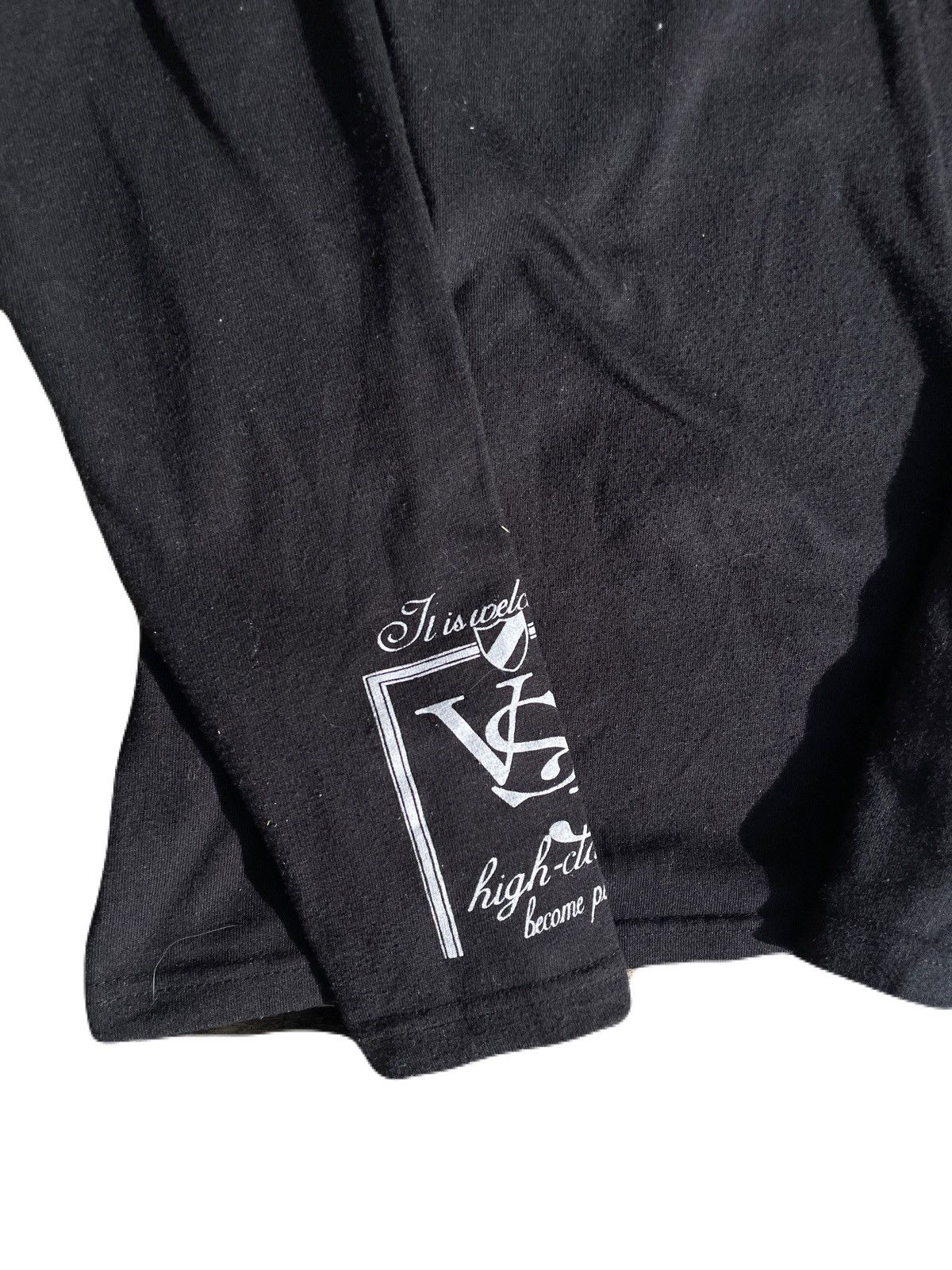 If Six Was Nine 2000s Japanese archive Vkei Rhinestone Long Sleeve Tee Y2K Size US XS / EU 42 / 0 - 6 Thumbnail