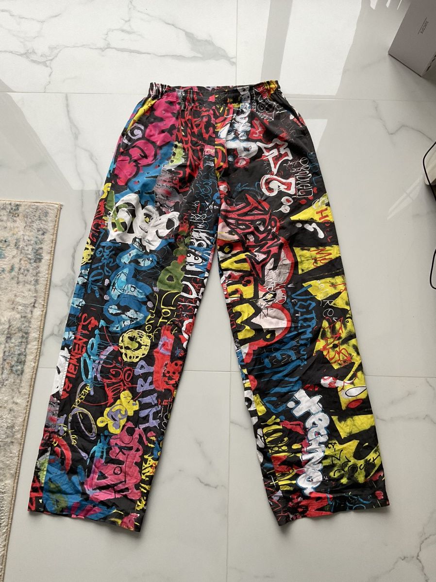 VETEMENTS 22SS Graffiti pyjama pants Vetements Graffiti Lounge