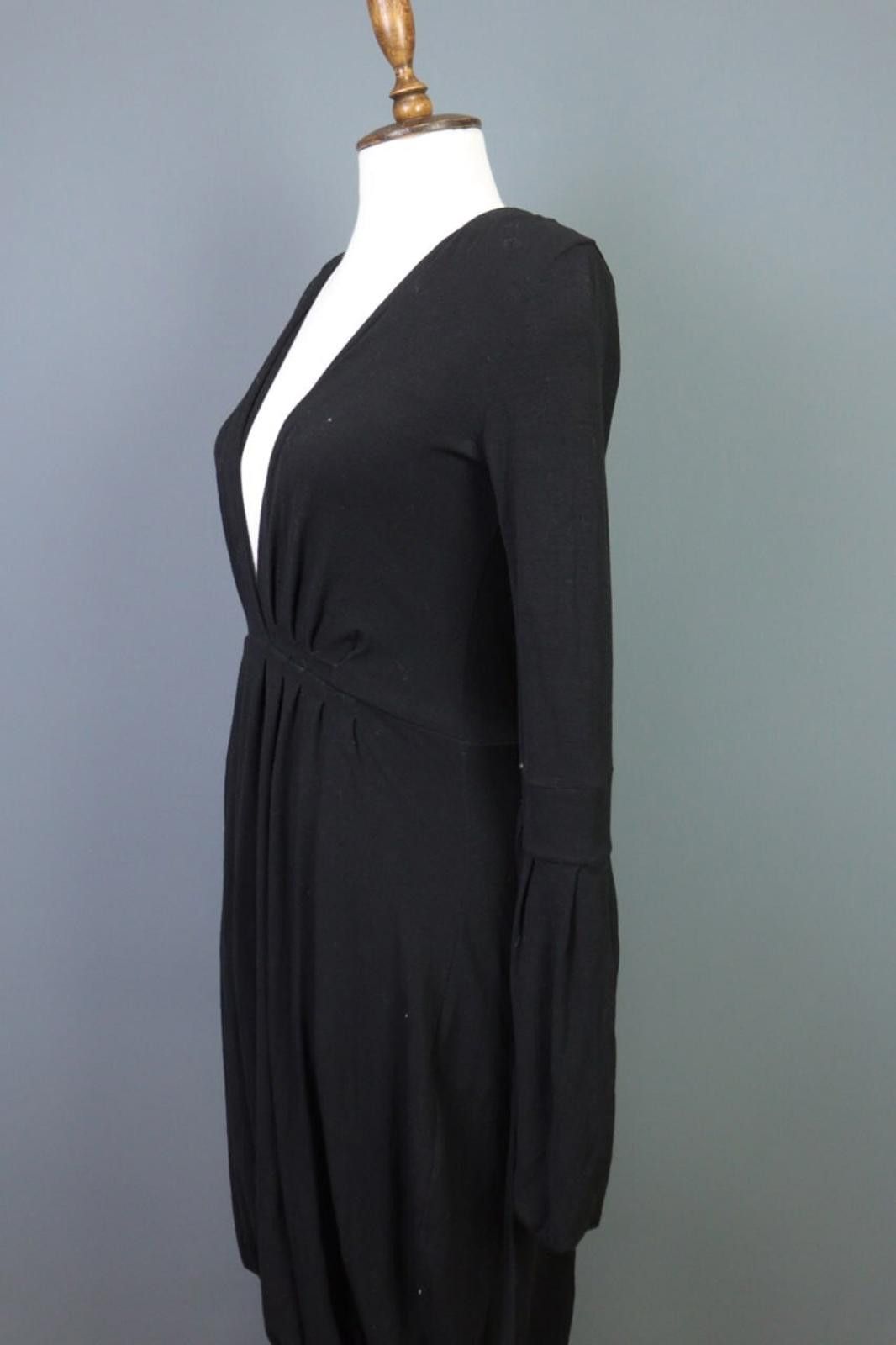 Dsquared2 Dsquared 2 Black Wool A-Line Style V-Neck Dress Size XS Size XS / US 0-2 / IT 36-38 - 7 Thumbnail