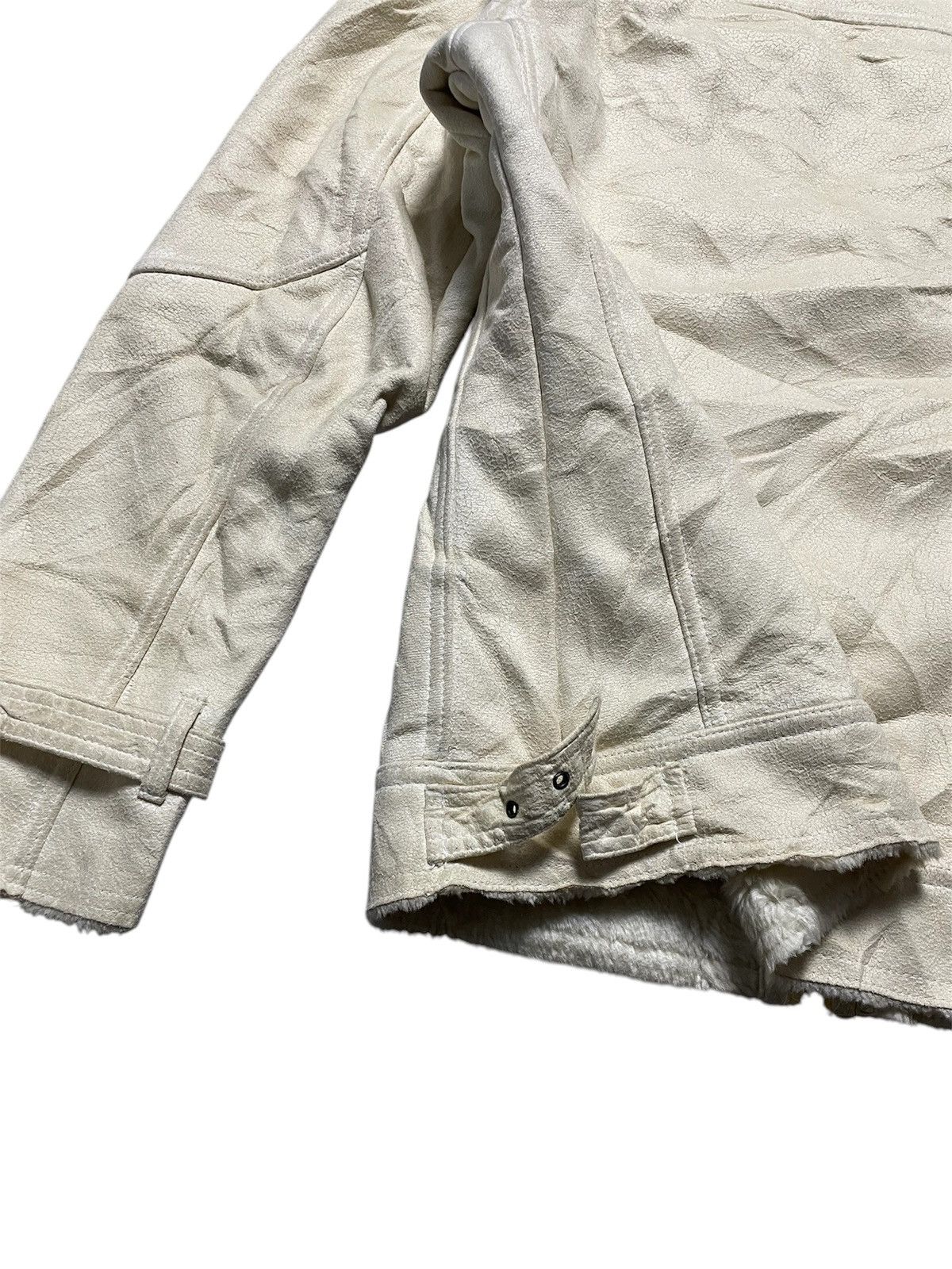 14th Addiction × If Six Was Nine × Le Grande Bleu (L.G.B.) 2000’s Urban Collection Faux Shearling Biker Style Jacket Size US M / EU 48-50 / 2 - 6 Thumbnail