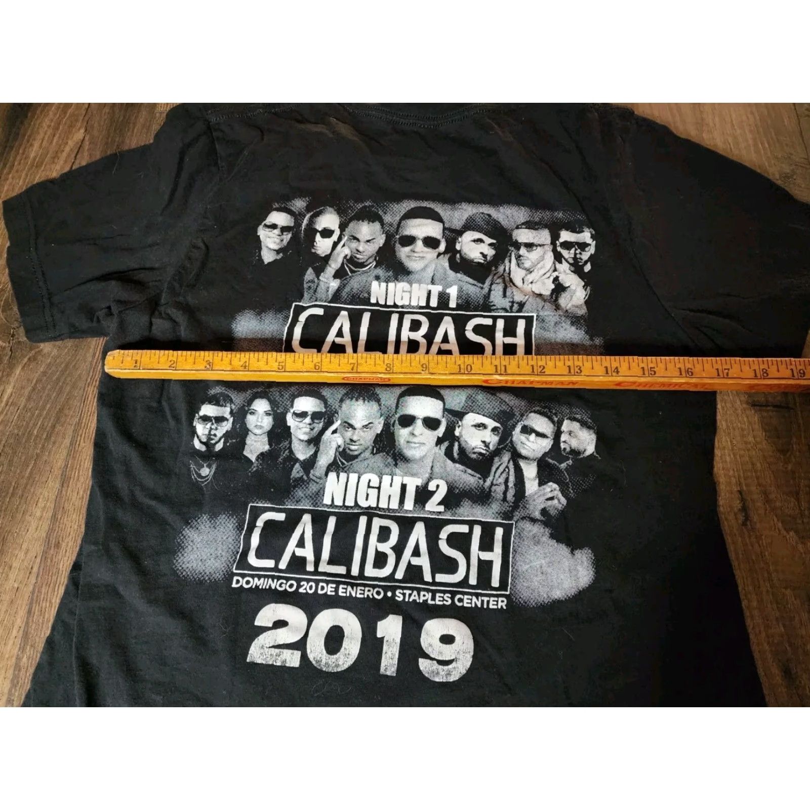 Vintage Vintage Ozuna World Tour 2019 T-Shirt Men M Calibash Festival Double-Sided Black Cotton Size US M / EU 48-50 / 2 - 4 Thumbnail