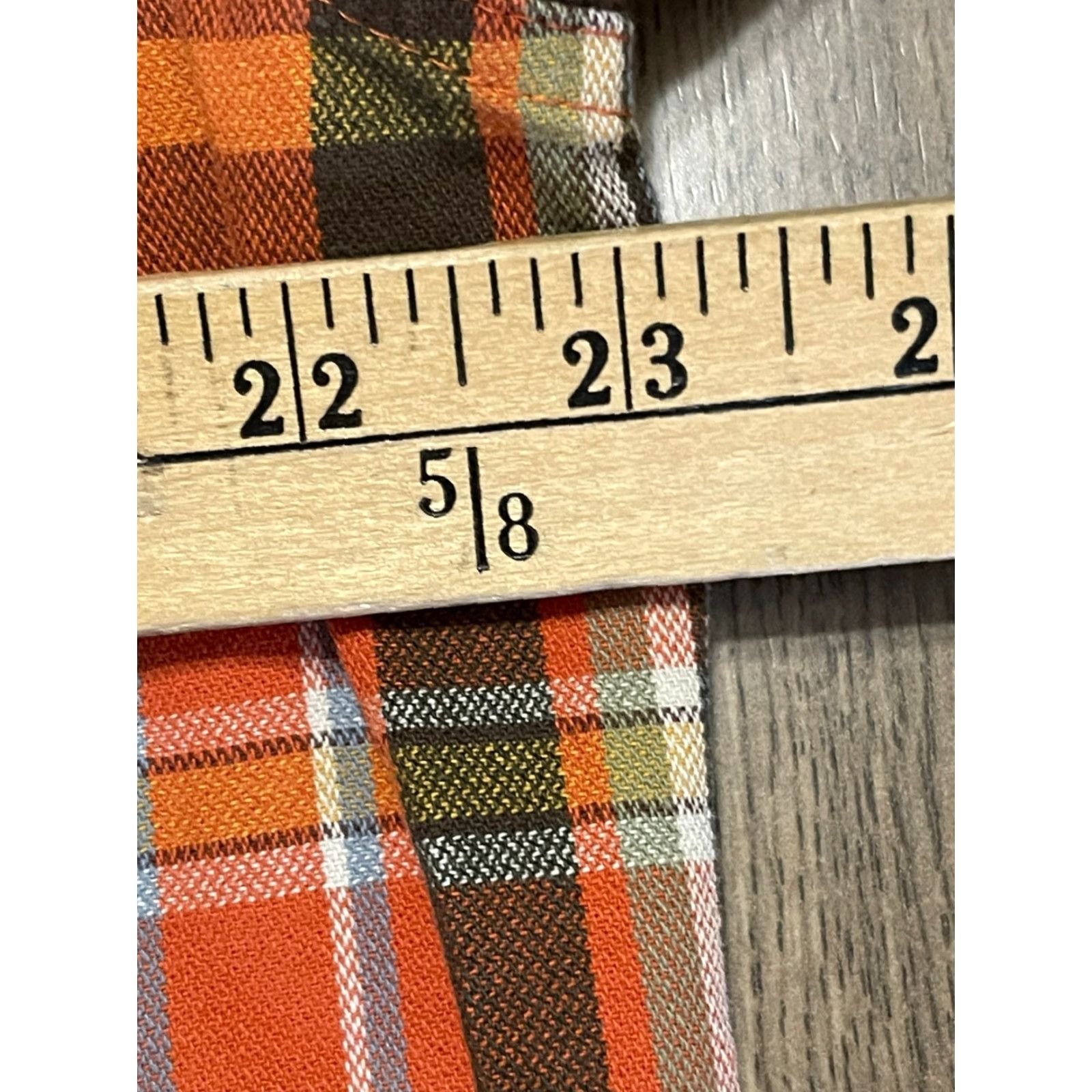 Vintage G.H. Bass & Co. Shirt Mens L Orange Green White Plaid Button Up Size US L / EU 52-54 / 3 - 5 Thumbnail