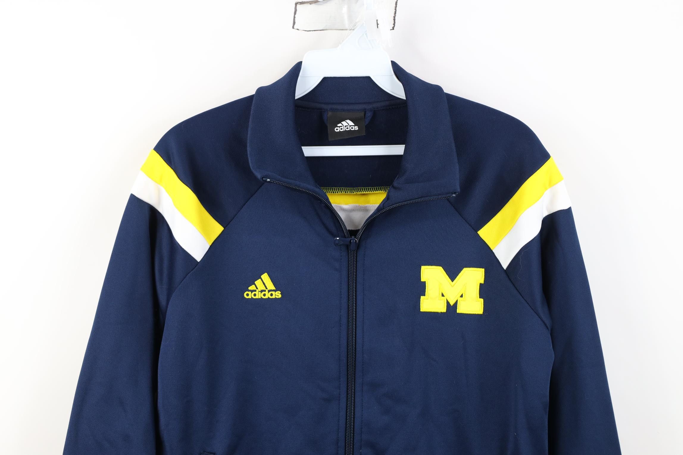 Adidas Adidas University of Michigan Football Warm Up Jacket Blue Size US XXL / EU 58 / 5 - 2 Thumbnail